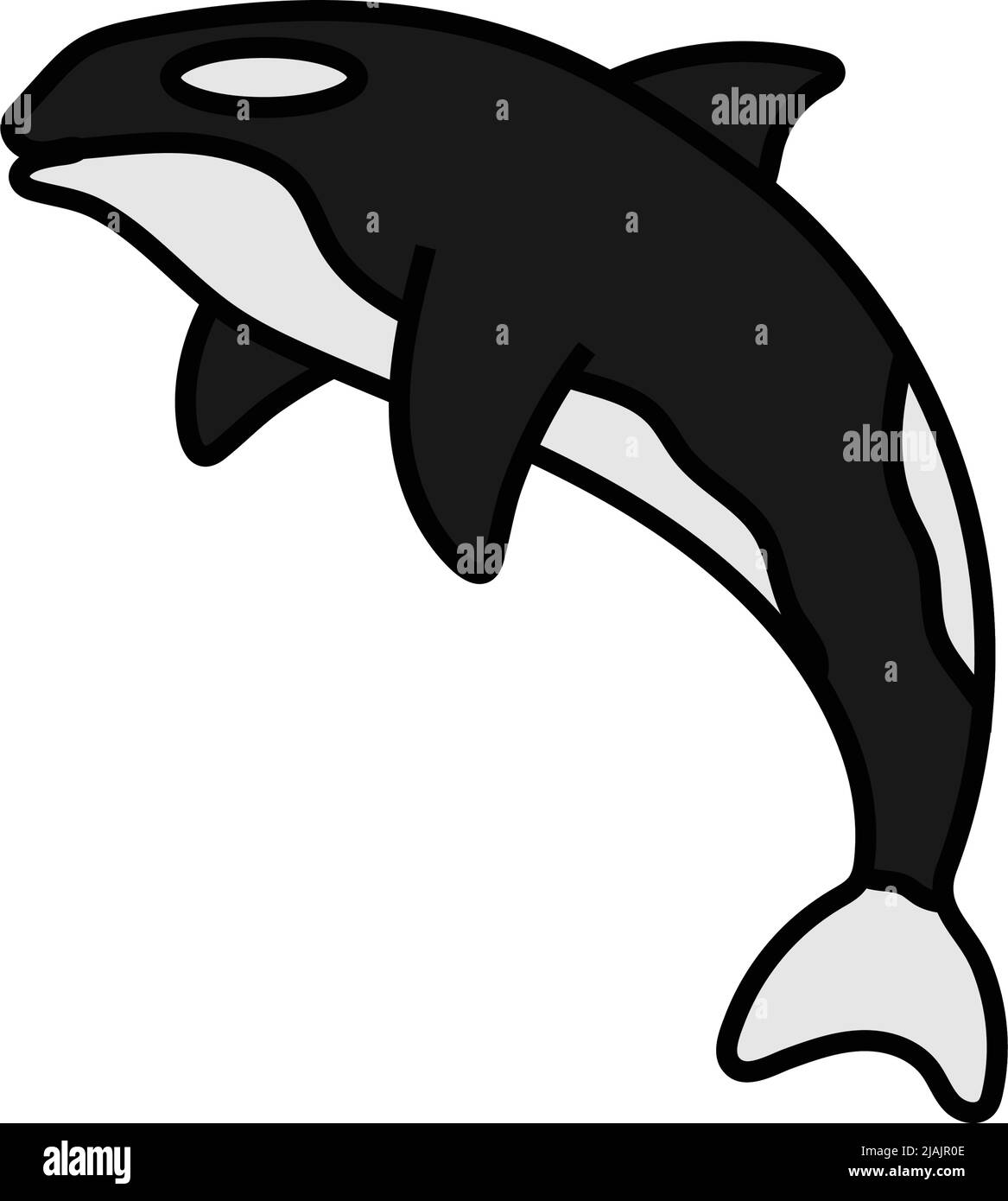 illustration vectorielle de modèle de conception d'icône orca Illustration de Vecteur