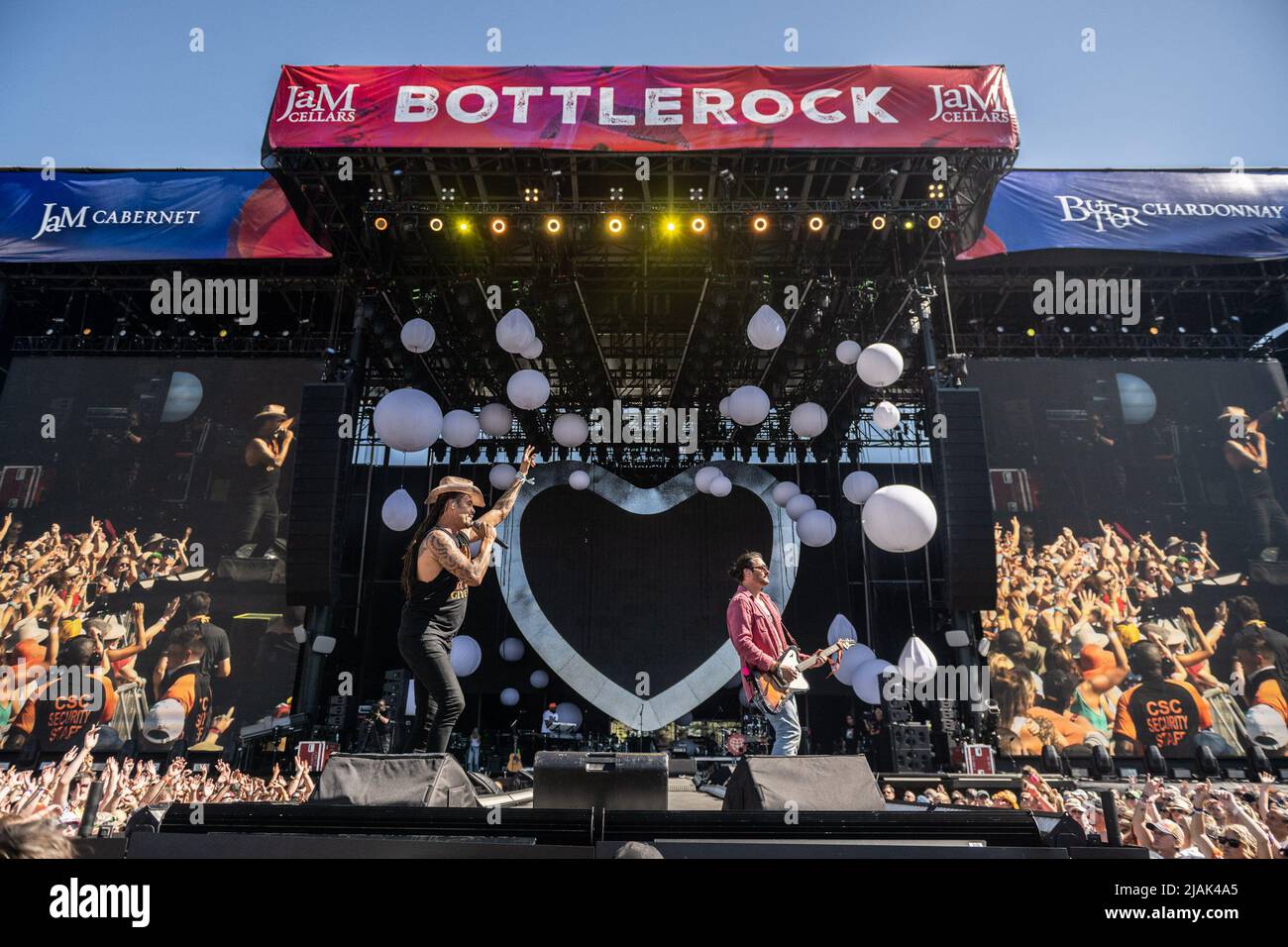 Napa, États-Unis. 29th mai 2022. Michael Franti - Michael Franti et Spearhead se produit pendant la vallée de Napa de BottleRock 2022 à l'exposition de la vallée de Napa sur 29 mai 2022 à Napa, en Californie. Photo: Chris Tuite/imageSPACE crédit: Imagespace/Alamy Live News Banque D'Images