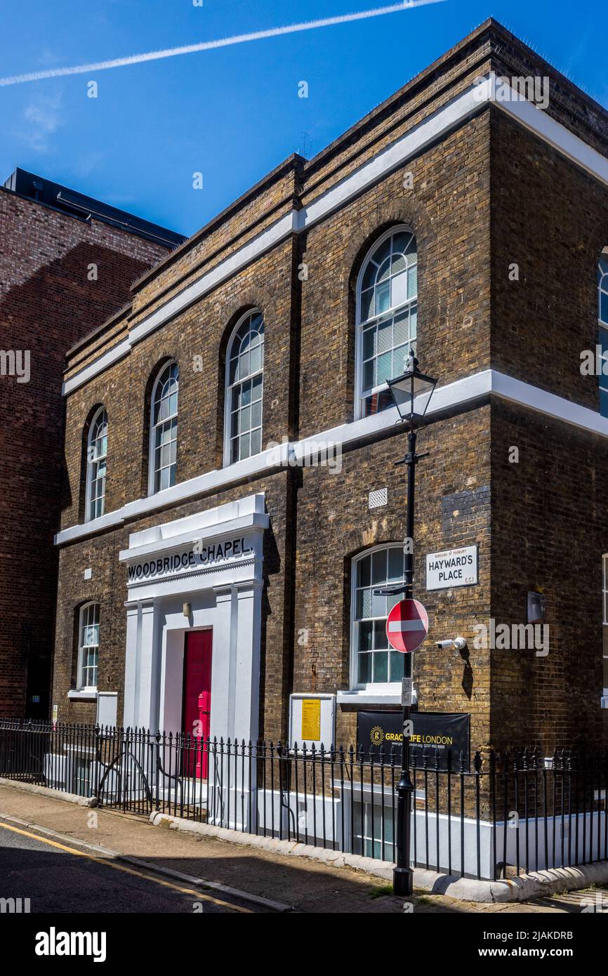 GraceLife London à Woodbridge Chapel Clerkenwell Londres. GraceLife London est une église évangélique classée Grade II Woodbridge Chapel Clerkenwell, Banque D'Images