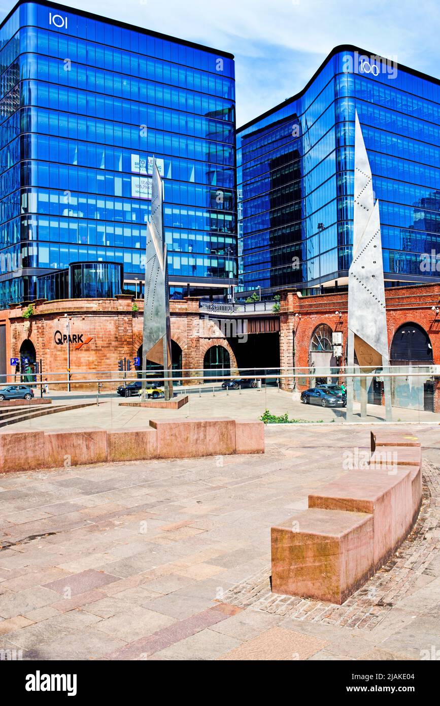 100 et 101 bureaux, Embankment, Manchester, Angleterre Banque D'Images