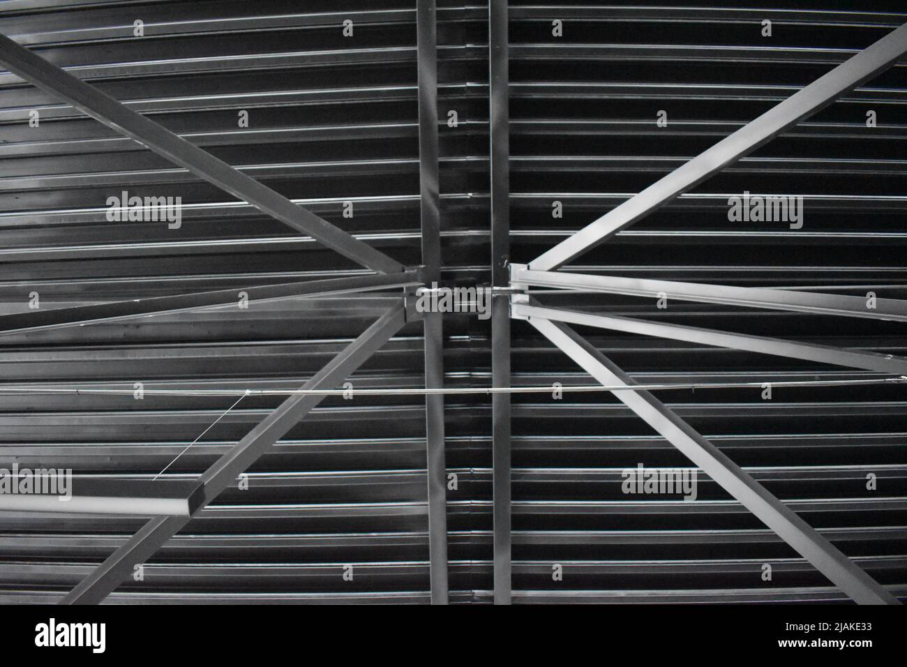 fixations et supports de toit métalliques Banque D'Images