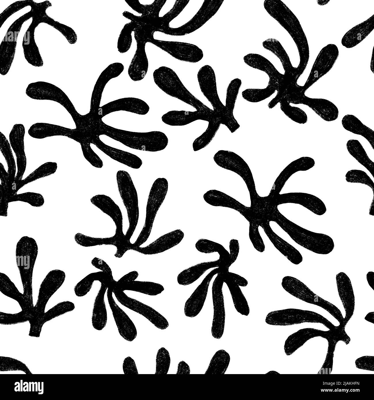 Motif Matisse abstrait formes texturées fond sans couture. Motif de surface pour le textile, le papier d'emballage et les vêtements. Illustration de Vecteur