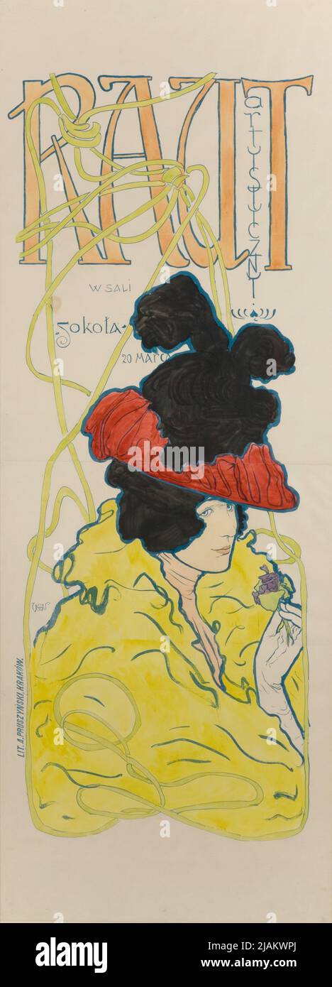 Raut artistique dans le Sokol Hall Weiss, Wojciech (1875 1950), zak lithographique: Prusha Banque D'Images Raut artistique dans le Sokol Hall Weiss, Wojciech (1875 1950), zak lithographique: Prusha Banque D'Images