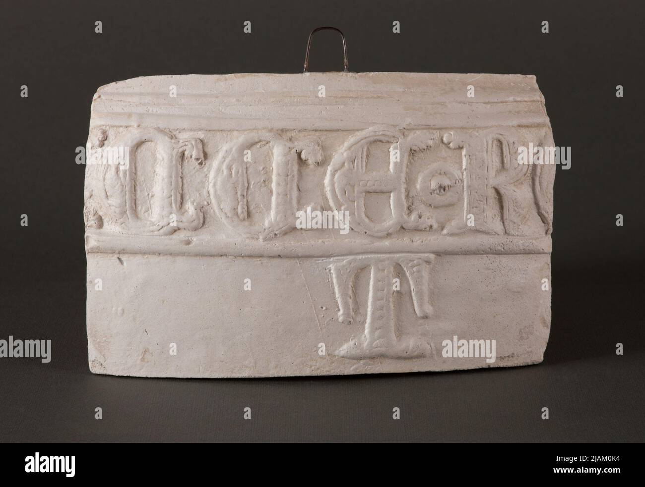 Bell Nowak (inscription: cce r / t) clocher argenté, cathédrale de Wawel, Cracovie Banque D'Images