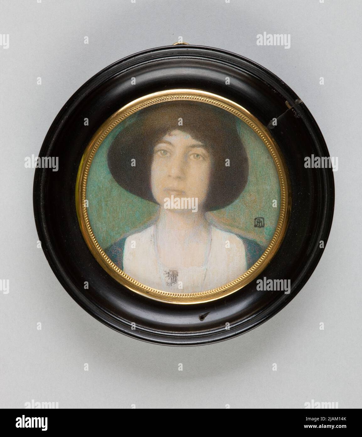 Portrait de l'épouse de l'artiste Jakimowicz, Mieczys AW (1881 1917) Banque D'Images