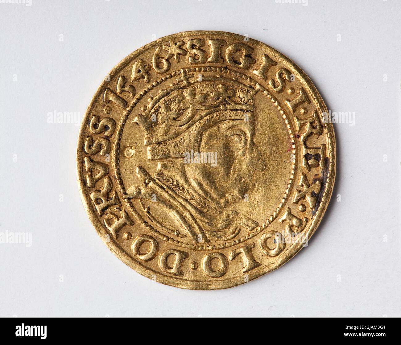 Zygmunt i Stary (1506–1548), Dukat Gdański, Gdańsk; 1546 Zygmunt i Stary, monnaie de Gdańsk Banque D'Images