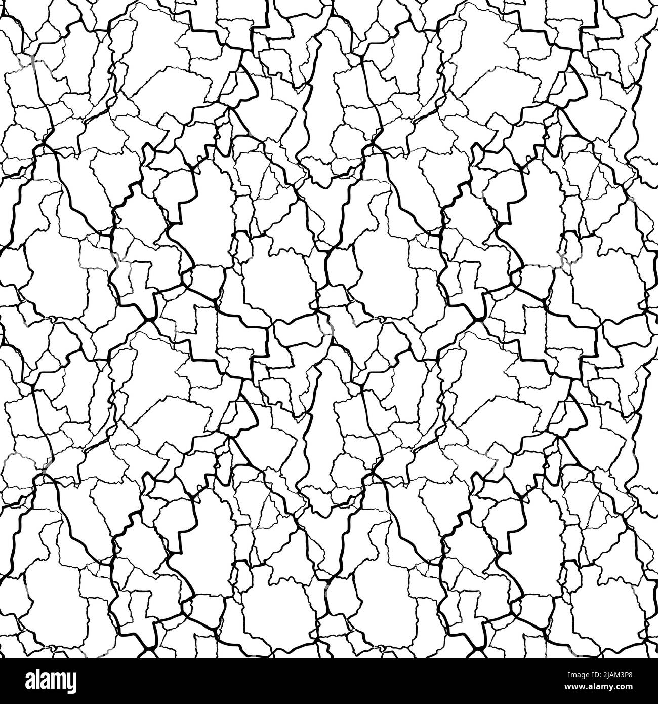 kintsugi art sans couture motif de éclats et de fragments de barbes différents avec des lignes fines. Illustration de Vecteur