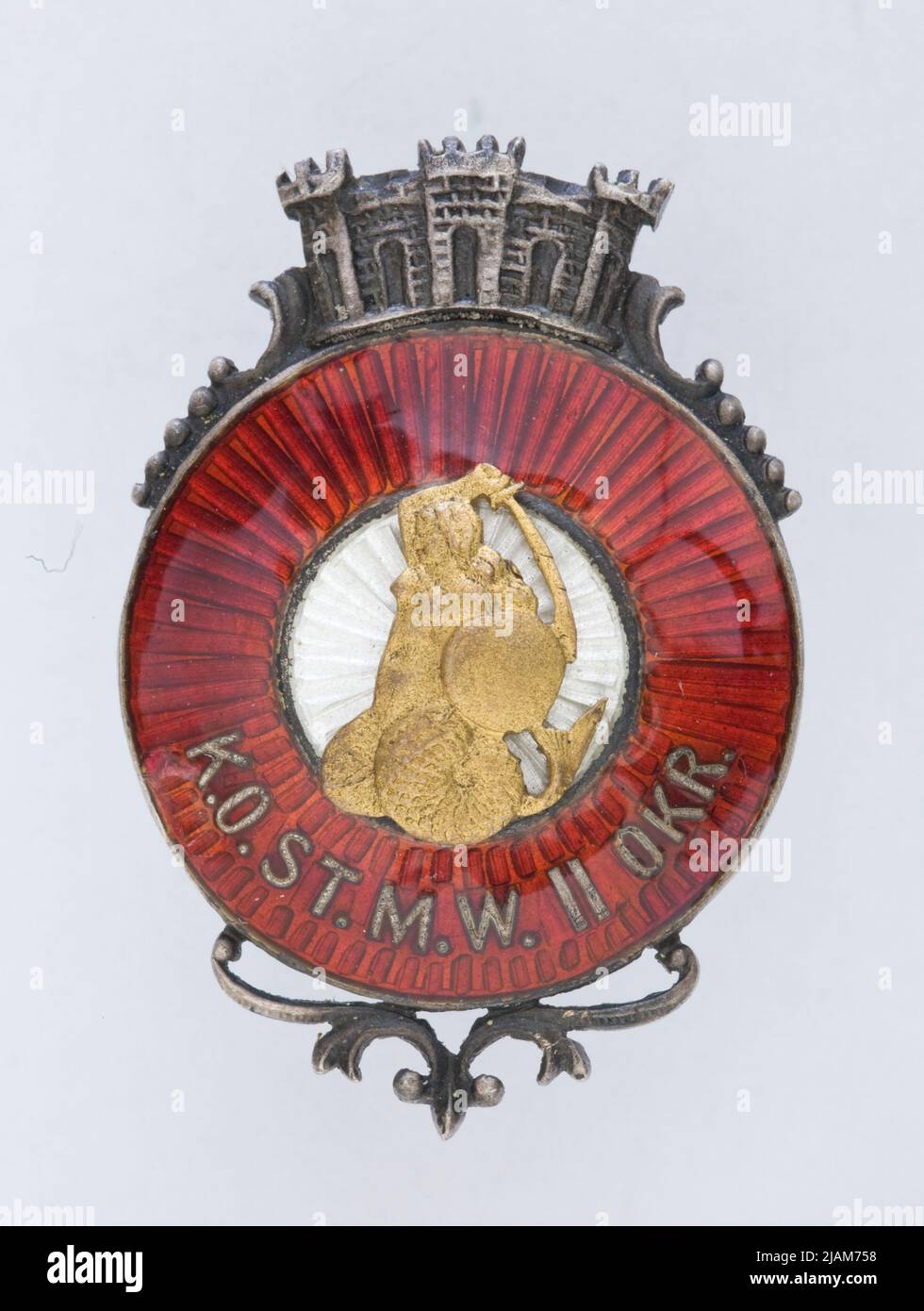 Insigne du Comité civique de la capitale de Varsovie, II District Banque D'Images