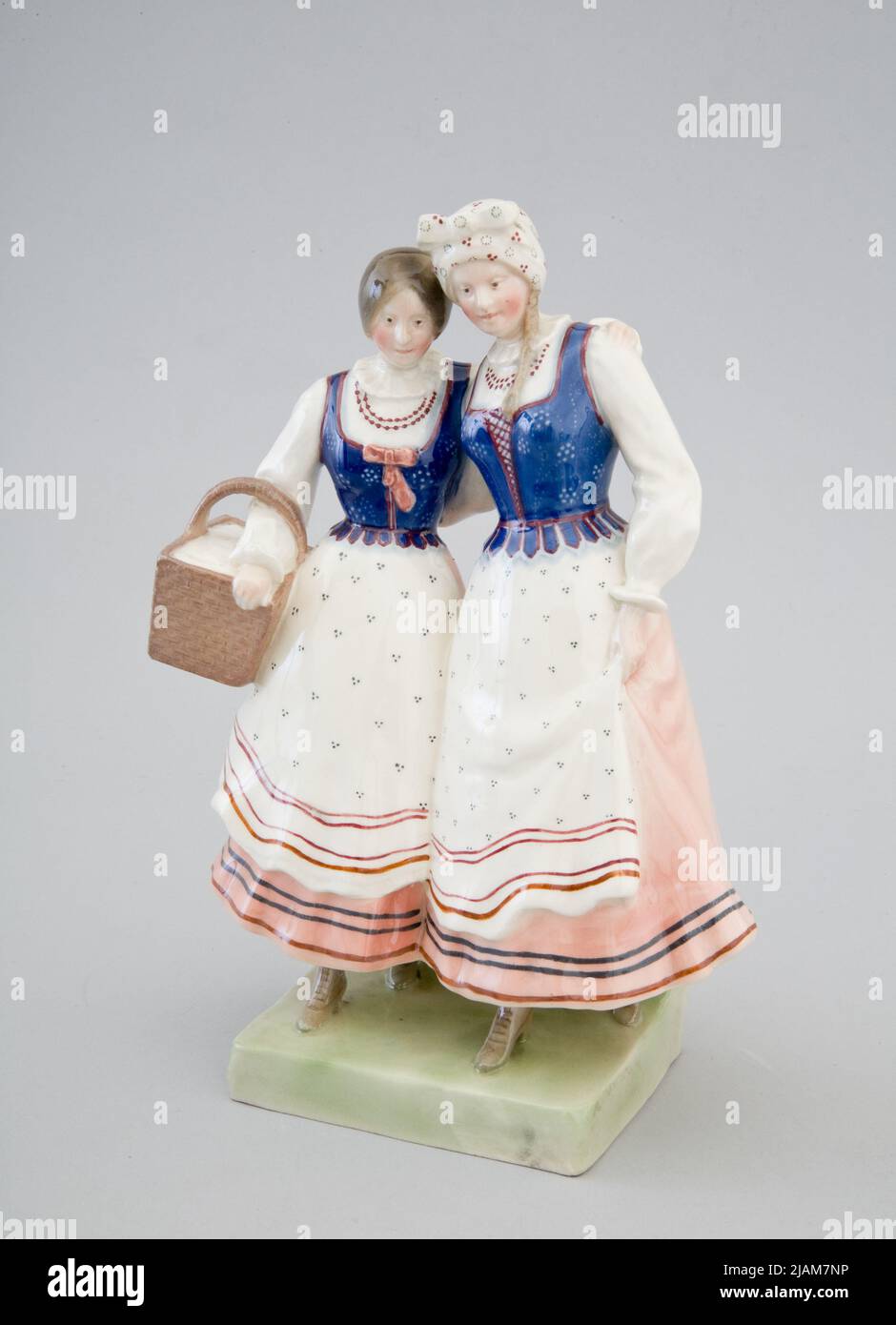 Une paire de femmes en costumes folkloriques G Bkowski, W Adys AW, Pacyków Banque D'Images