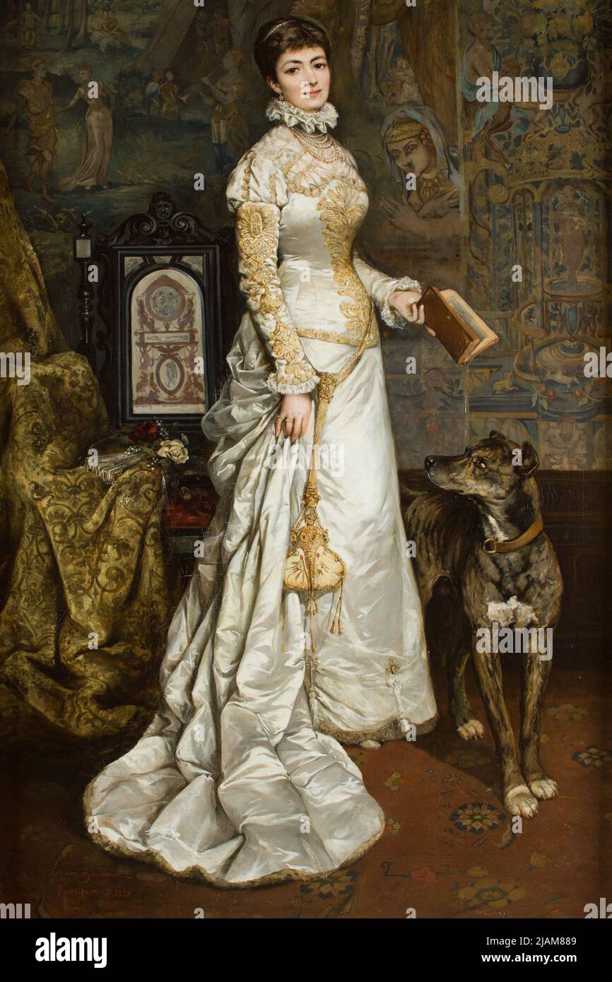 Portrait d'Helena Modrzejewska Ajdukiewicz, Tadeusz (1852 1916) Banque D'Images