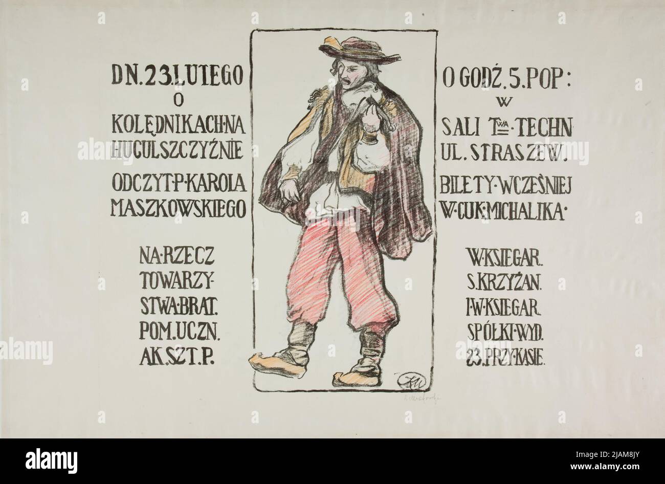 À propos de carollers dans la région Hutsul. Maszkowski, Karol Zyndram (1868 1938) Banque D'Images