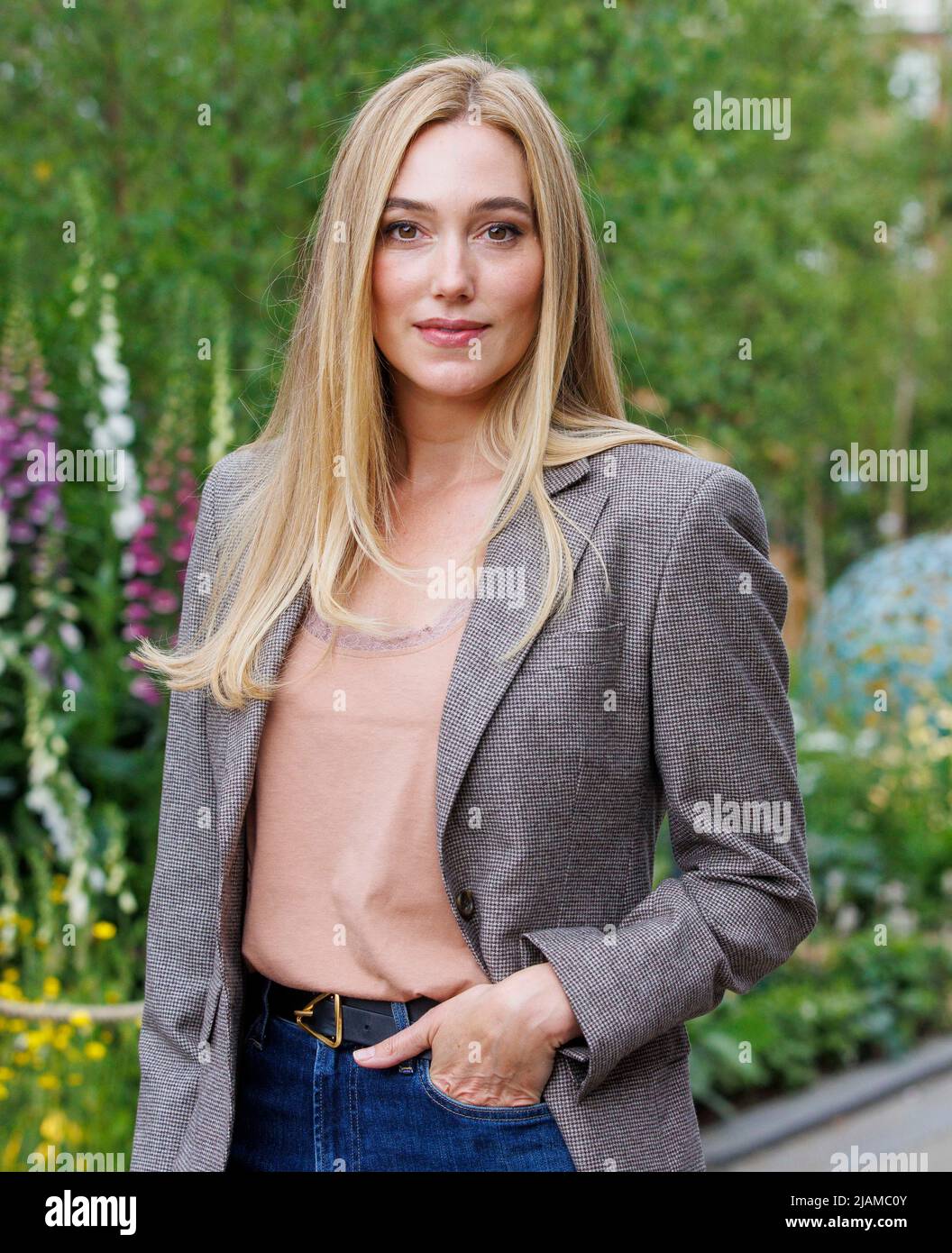 Jacqui Ainsley, un modèle, et épouse du réalisateur, producteur, scénariste et homme d'affaires, Guy Ritchie. Banque D'Images
