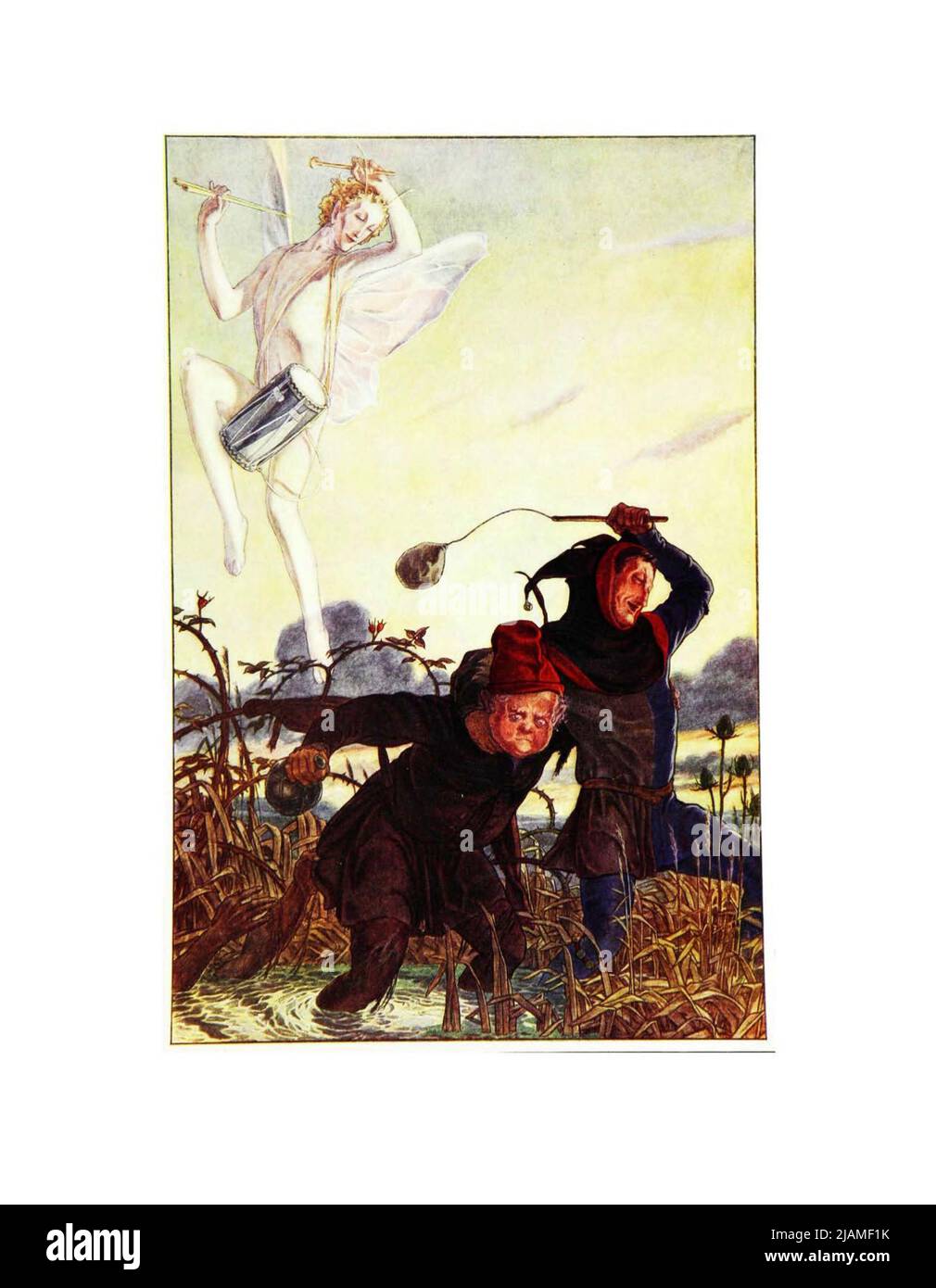 Plomb, monstre ; nous suivrons. Je pourrais voir ce taborer : il le pose sur l'Acte III SC II du livre ' The Tempest ' de William Shakespeare, 1564-1616;illustré par Paul Woodroffe, contenu supplémentaire par Joseph S., Moorat, Ballantyne Press, printmaker Publisher London : Chapman & Hall, Ltd. 1908 Banque D'Images