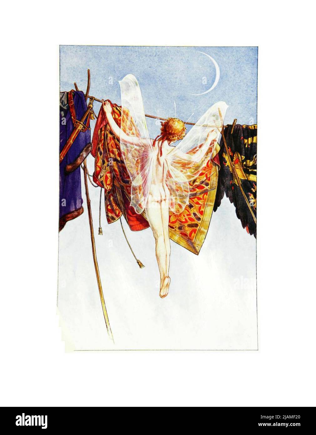 Venez, accrochez-les sur cette ligne ACT IV SC I du livre ' The Tempest ' de William Shakespeare, 1564-1616;illustré par Paul Woodroffe, contenu supplémentaire par Joseph S., Moorat, Ballantyne Press, printmaker Publisher London : Chapman & Hall, Ltd. 1908 Banque D'Images