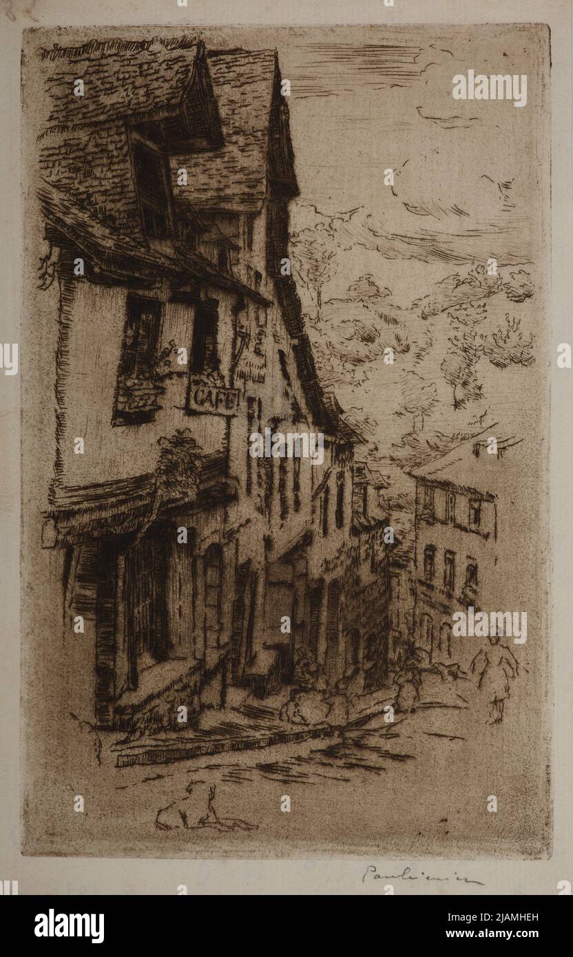 Rue Dinan Jerzual Pankiewicz, Józef (1866 1940) Banque D'Images