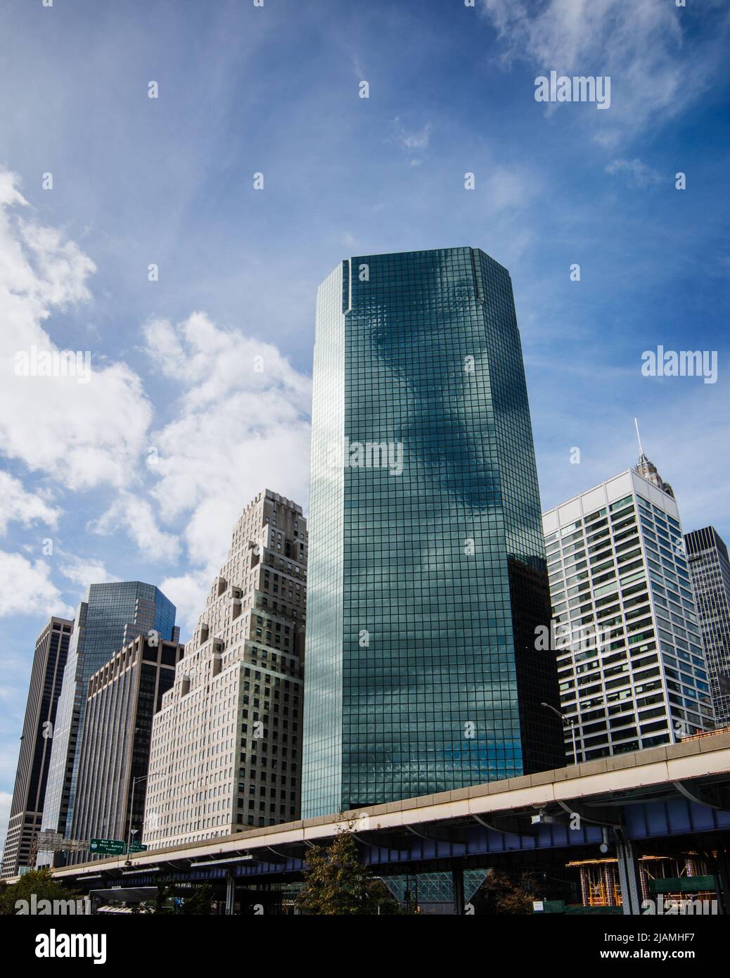 Gratte-ciel de Manhattan, New York City Banque D'Images