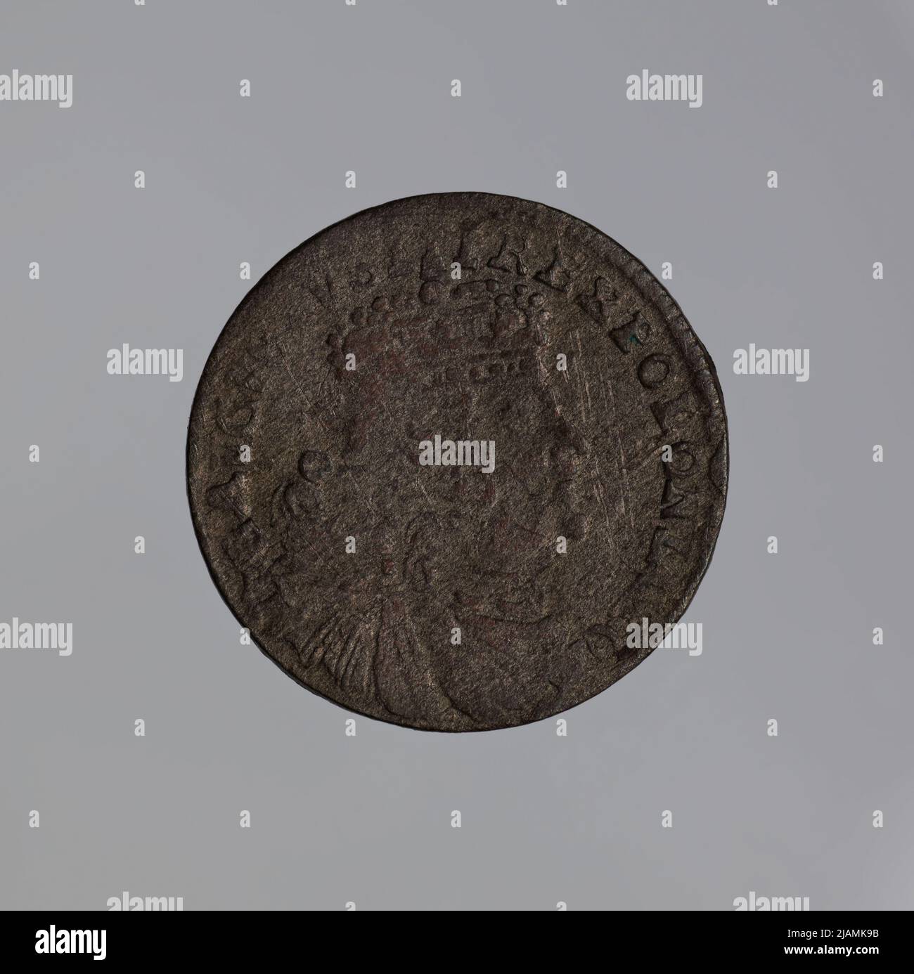 Fausse monnaie, Crown Three Groschen, 1754, Augustus III SAS (1733 1763) Banque D'Images