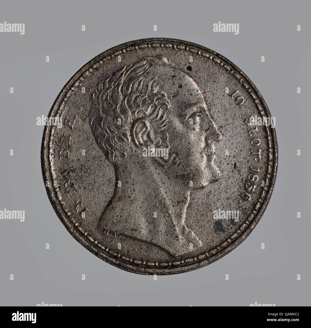 Fausse pièce, 10 zlotys = 1 1/2 rouble, 1836 Banque D'Images