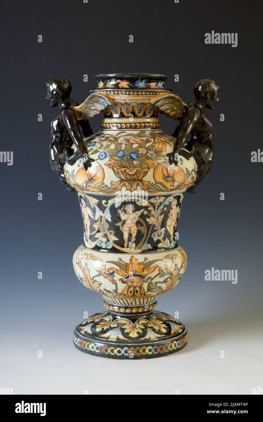 Vase Celi ski, S Awomir (1852 1918), Nieborów Banque D'Images