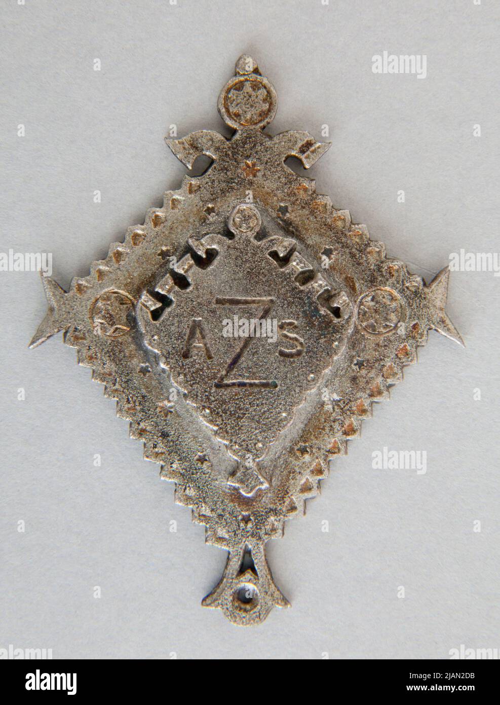 Une plaque pour prendre la troisième place dans le cours des élèves du secondaire le 1st I. 1913 à Zakopane Banque D'Images