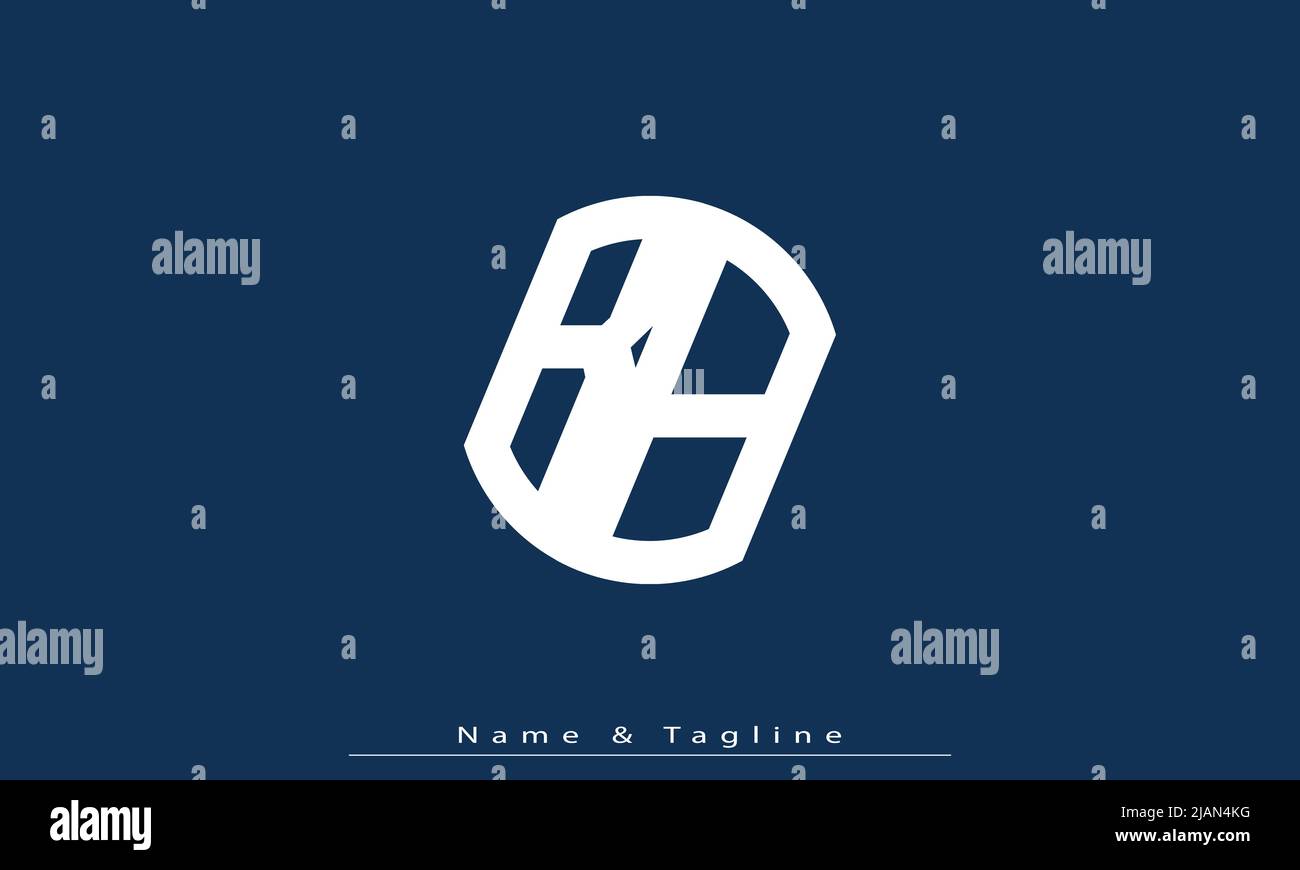 Lettres de l'alphabet initiales Monogram logo BB Illustration de Vecteur