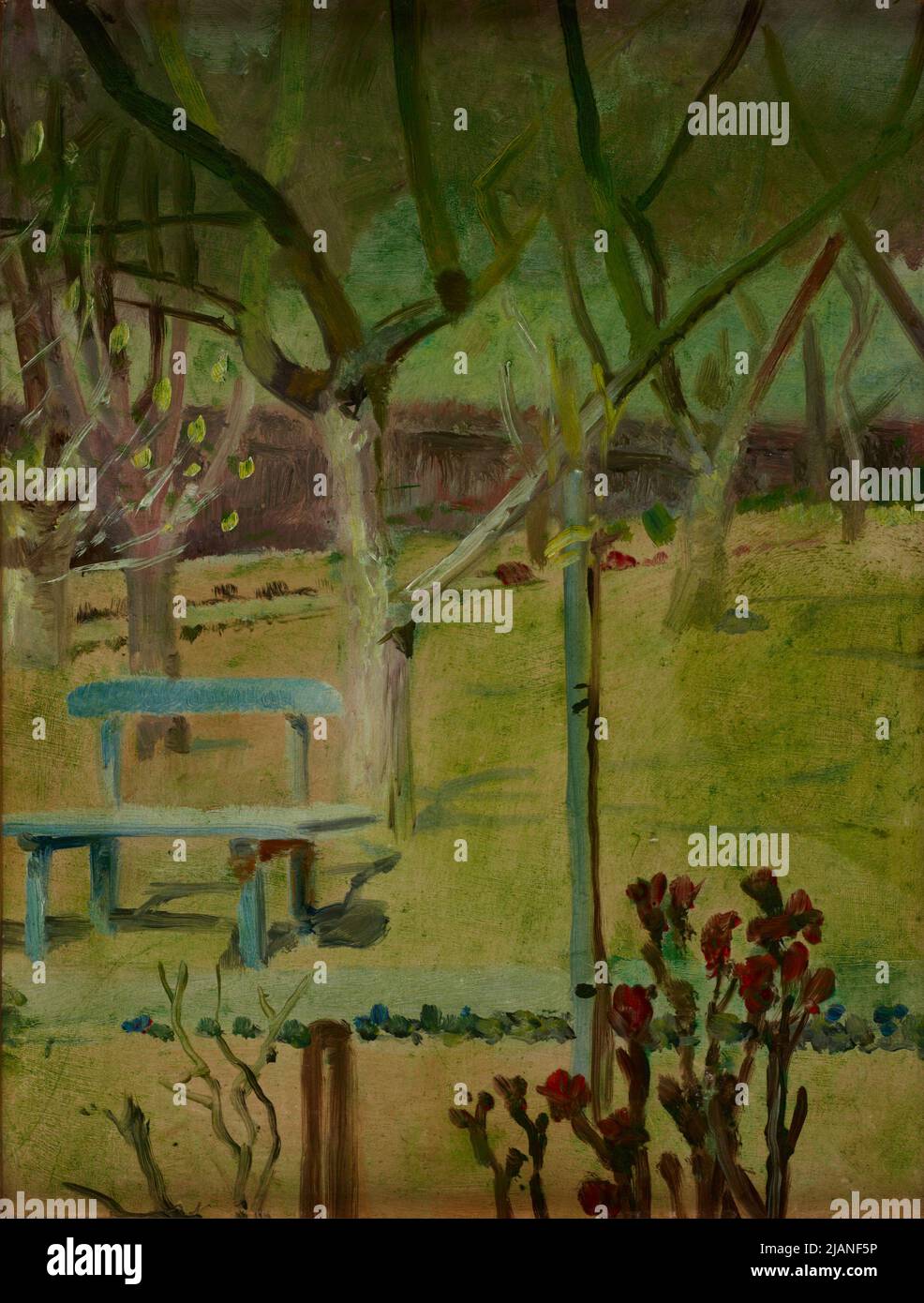 Vue sur le jardin Malczewski, Jacek (1854 1929) Banque D'Images