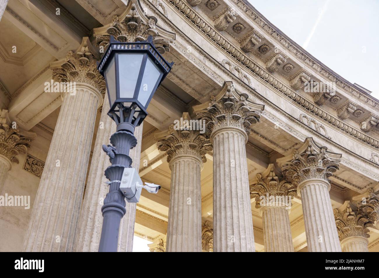 Ancienne colonne de palais de justice de justice Banque D'Images