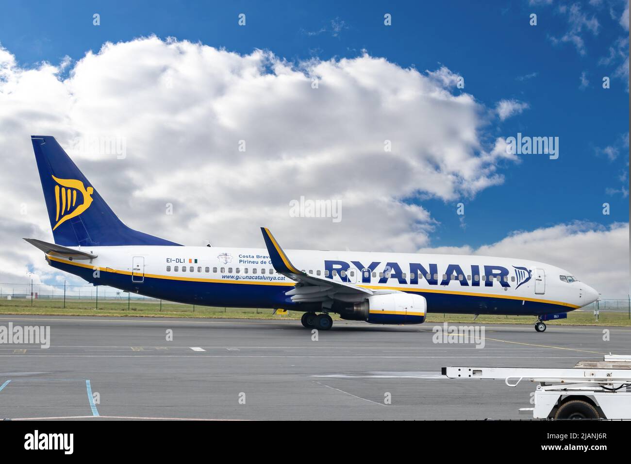 Paris, France - 19 mars 2018: Boeing 737 NG / Max - MSN 33591 - EI-Dli de Ryanair, compagnie aérienne de l'aéroport de Paris - Charles de Gaulle Banque D'Images