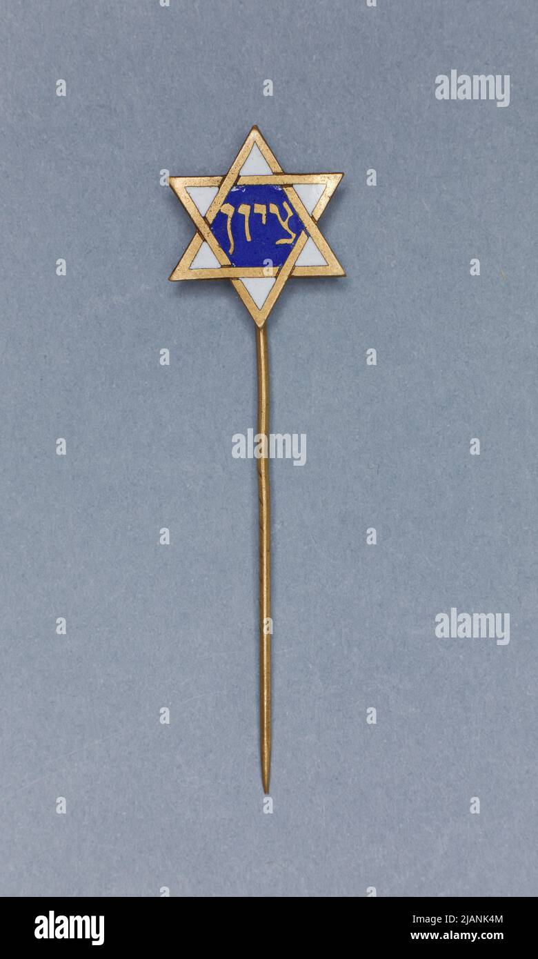 Badge en forme d'étoile de David Banque D'Images
