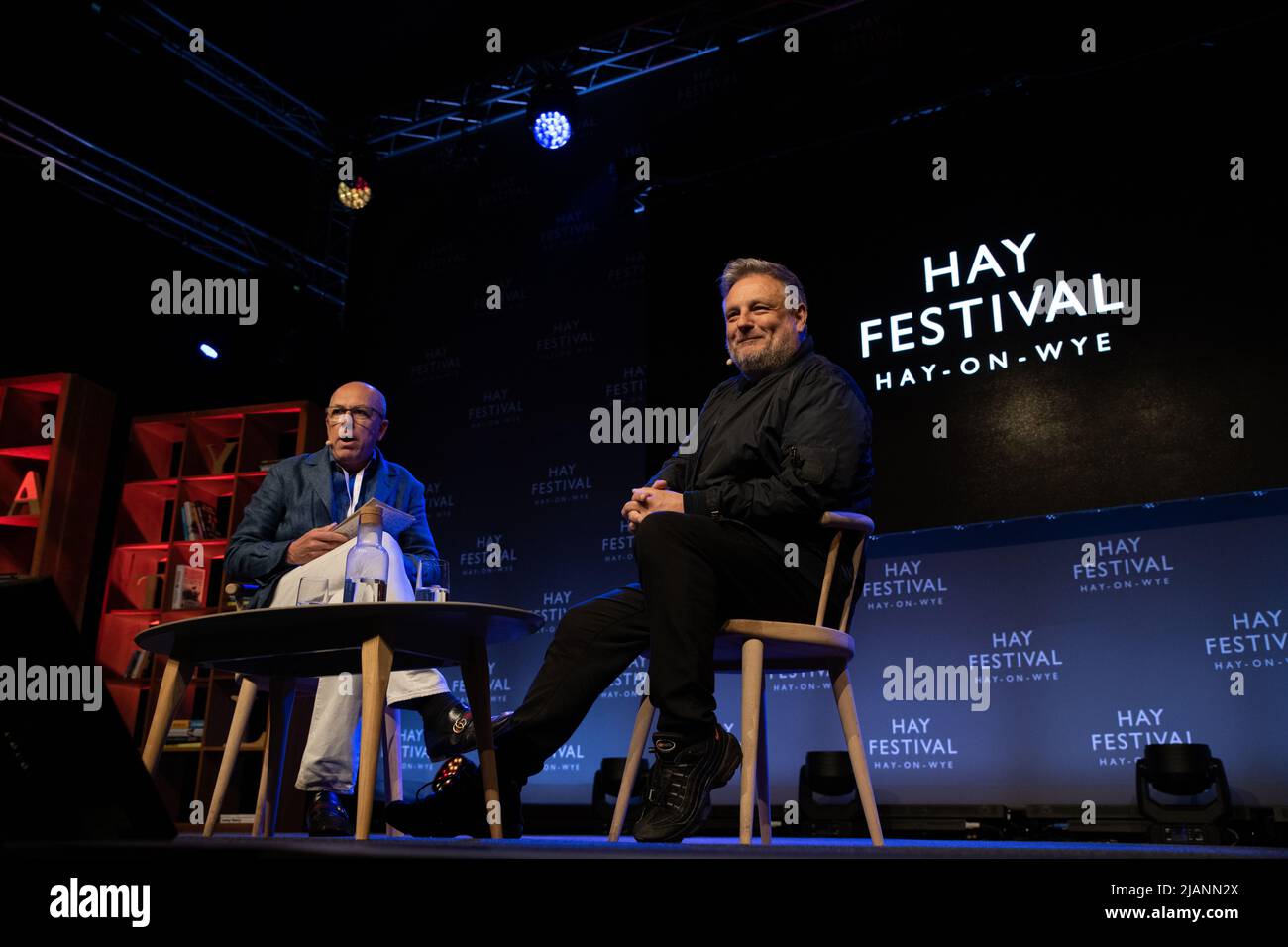 Hay-on-Wye, pays de Galles, Royaume-Uni. 31th mai 2022. Rankin en conversation avec Dylan Jones au Hay Festival 2022, pays de Galles. Crédit : Sam Hardwick/Alamy. Banque D'Images