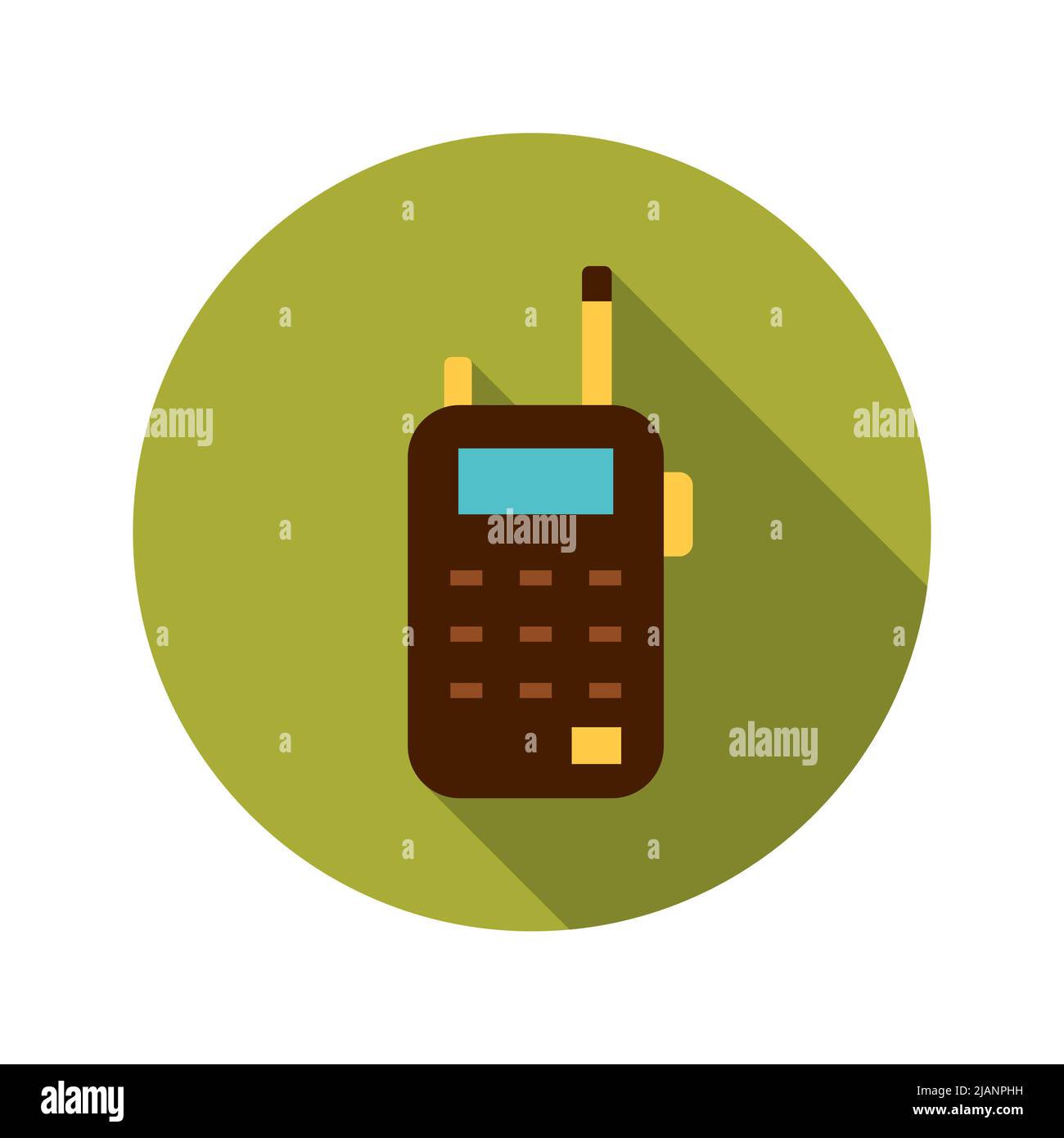 Icône Talkie Circle de walkie Illustration de Vecteur