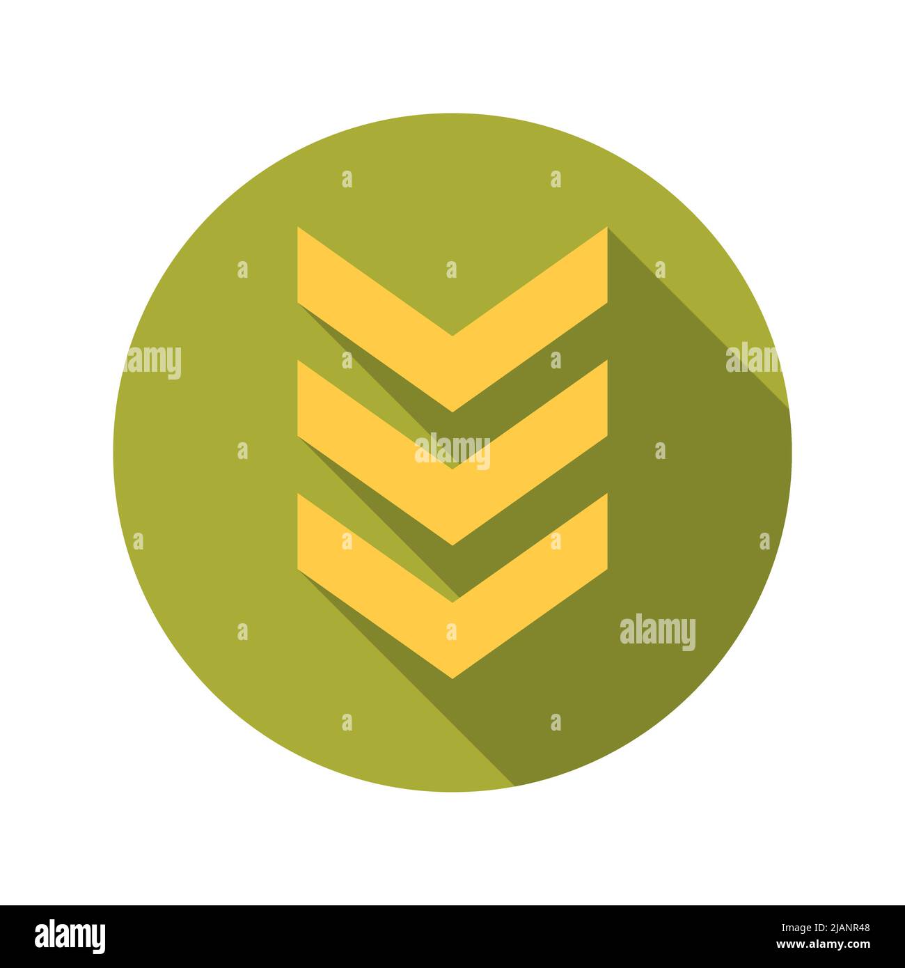 Icône Sergent Circle Illustration de Vecteur