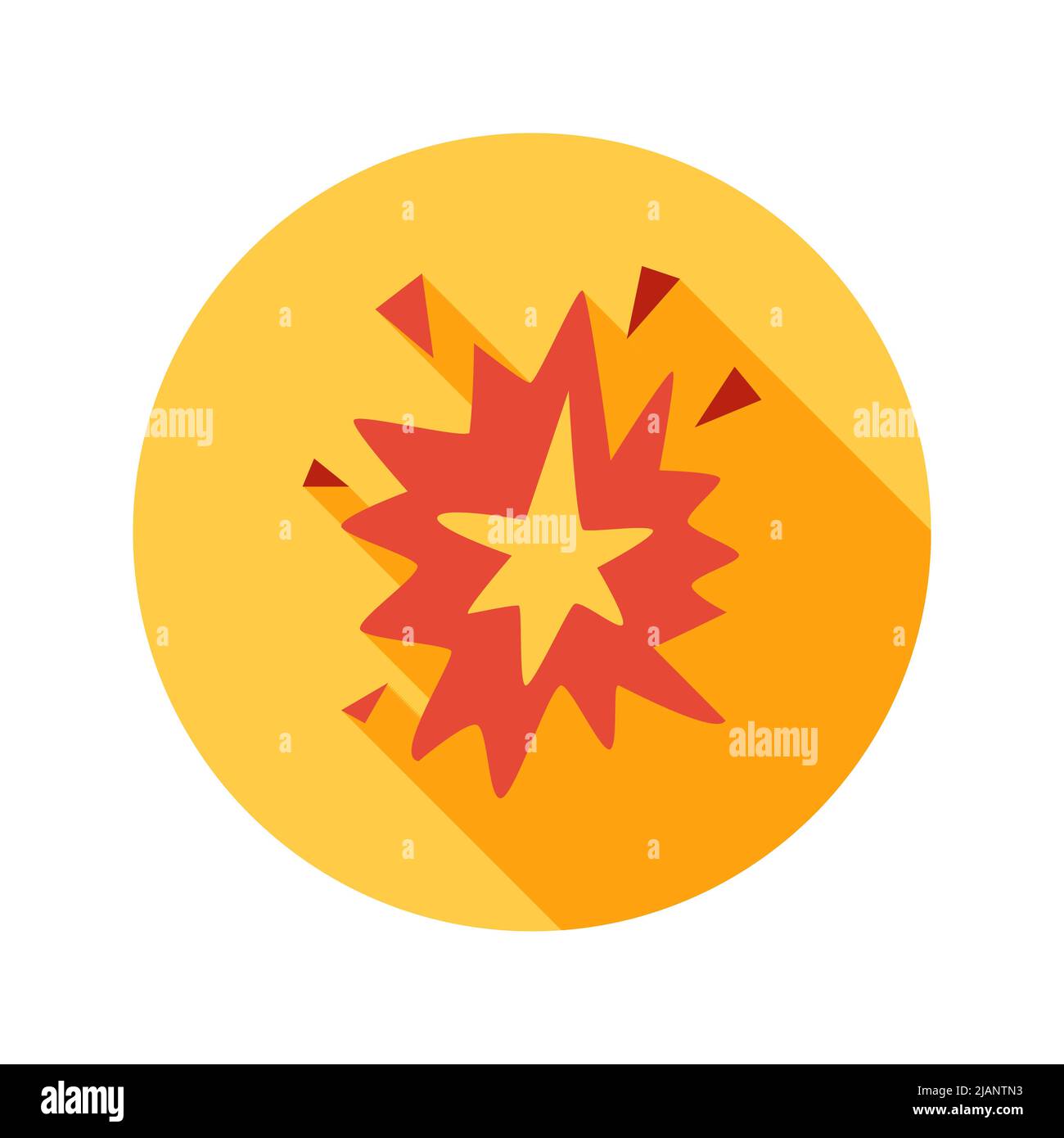 Icône cercle d'explosion Illustration de Vecteur
