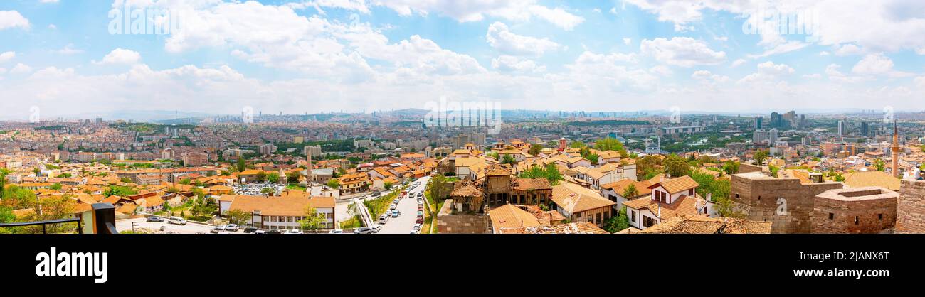 Ankara Turquie. Vue panoramique sur Ankara. Capitale de la Turquie contexte vue haute résolution. Banque D'Images