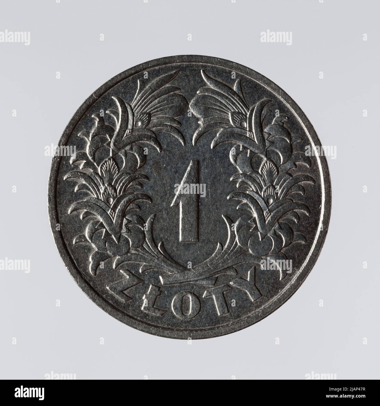 République polonaise (1922–1938), 1 zlotys, samples, Varsovie; 1929 Mint Varsovie, Aumiller, Józef (1892 1963) Banque D'Images