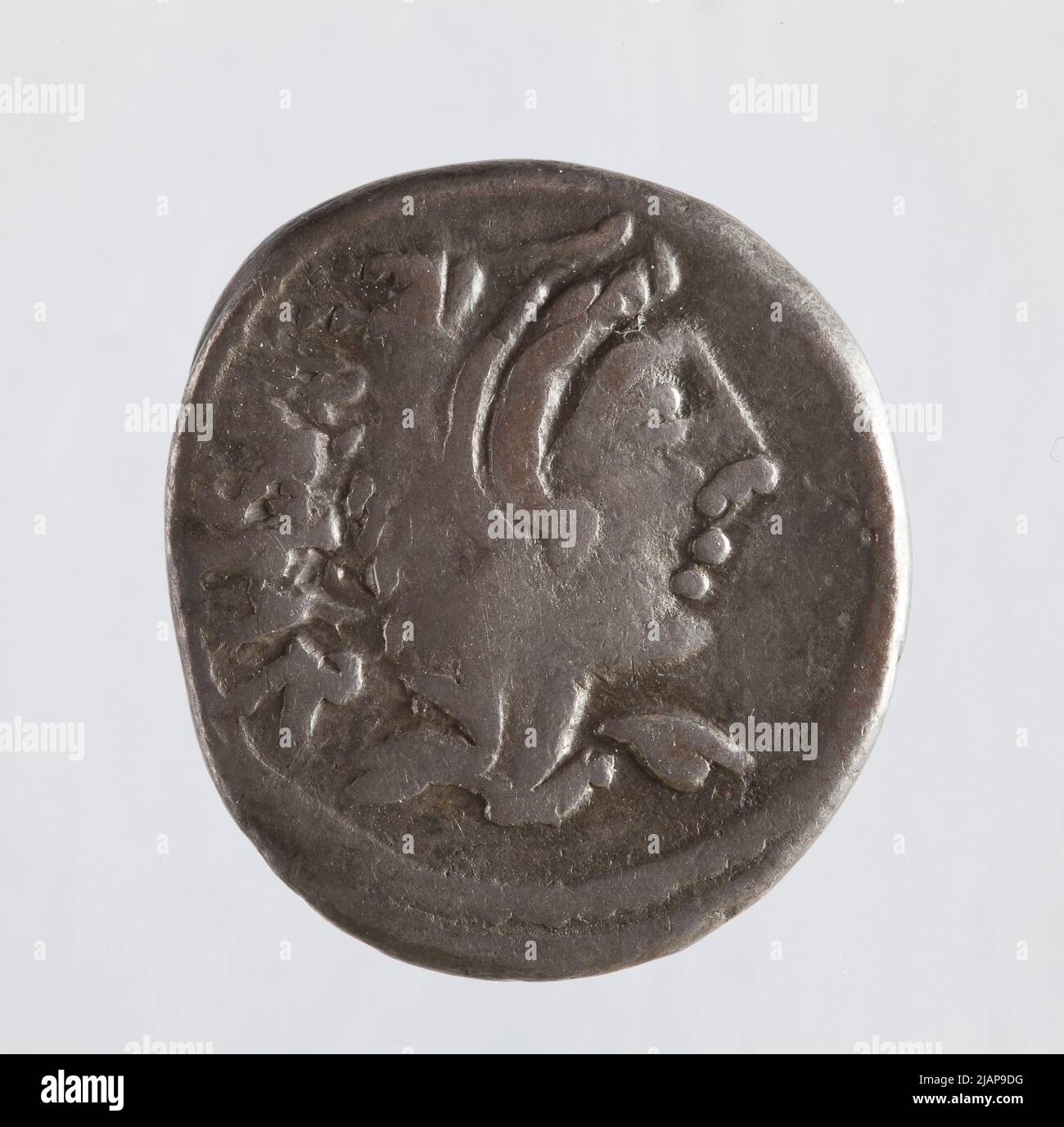 République romaine, L. Thorius Balbus, ASIUS, Rome; 105 BC monnaie de la nuit Italia Banque D'Images