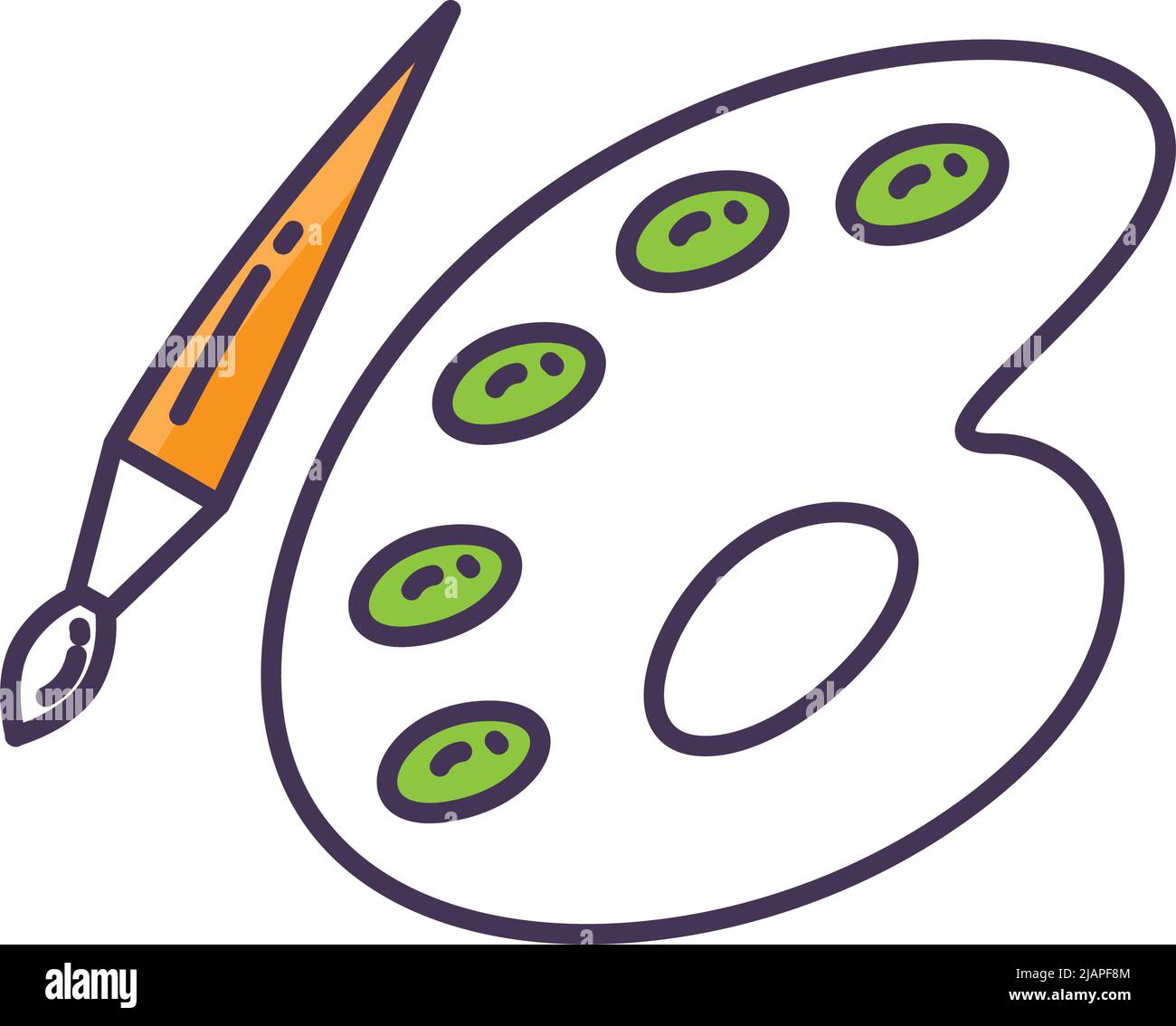 palette de couleurs vert plat Illustration de Vecteur