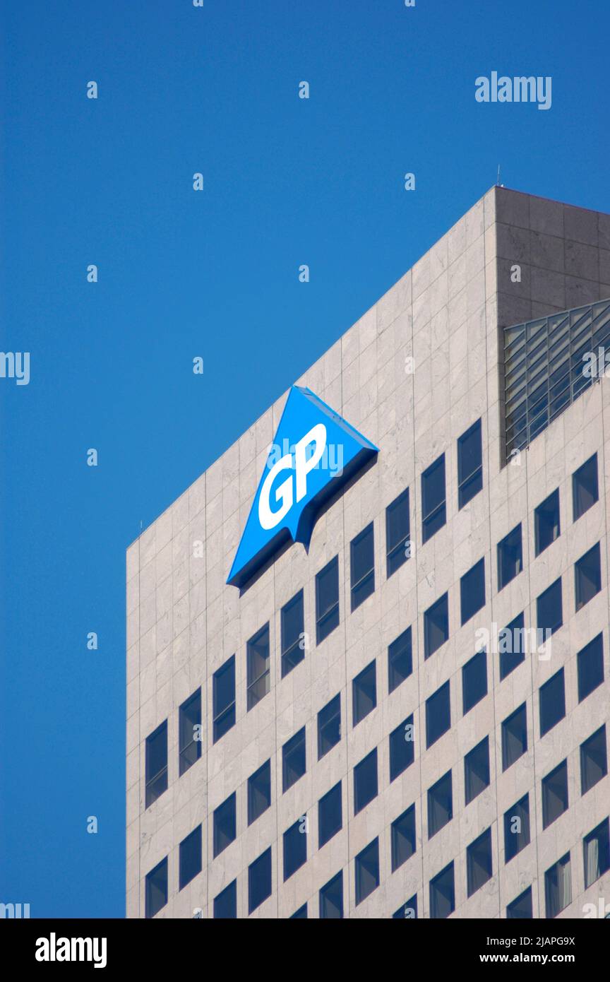 Grand bâtiment du centre-ville d'Atlanta, en Géorgie, siège mondial de Georgia Pacific Banque D'Images