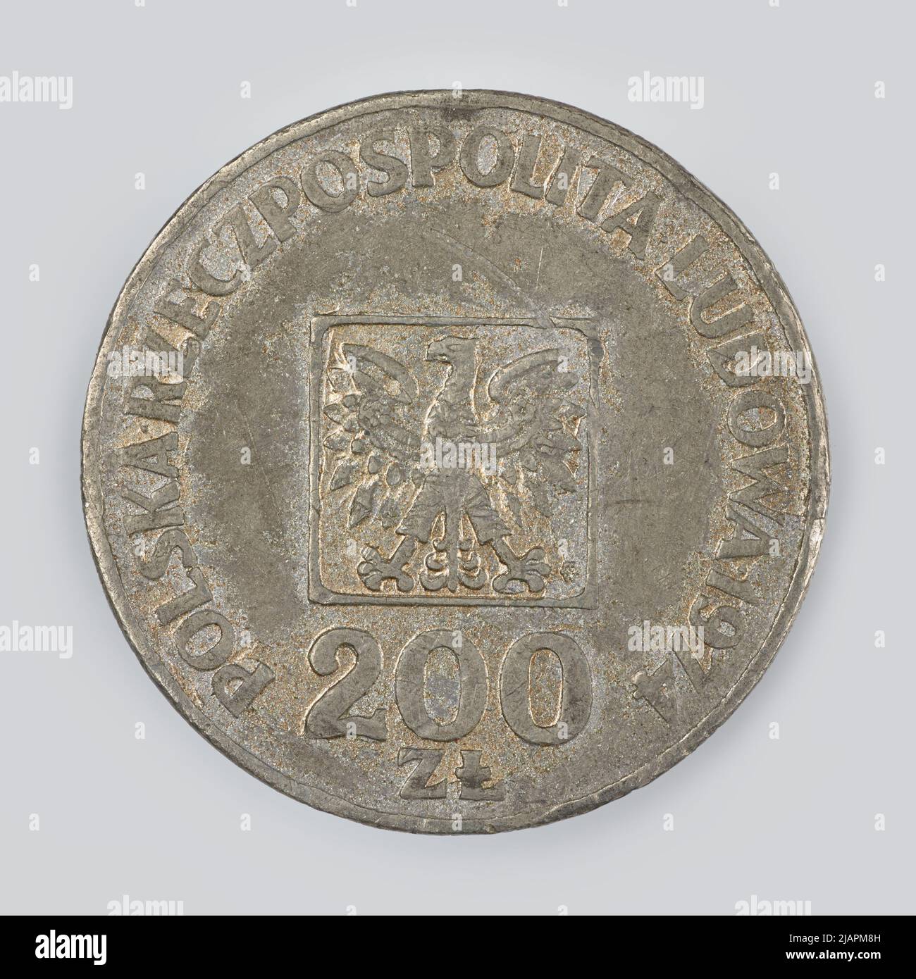 Fausse pièce, 200 zlotys, 1974, RepubIIc du peuple de Pologne Banque D'Images