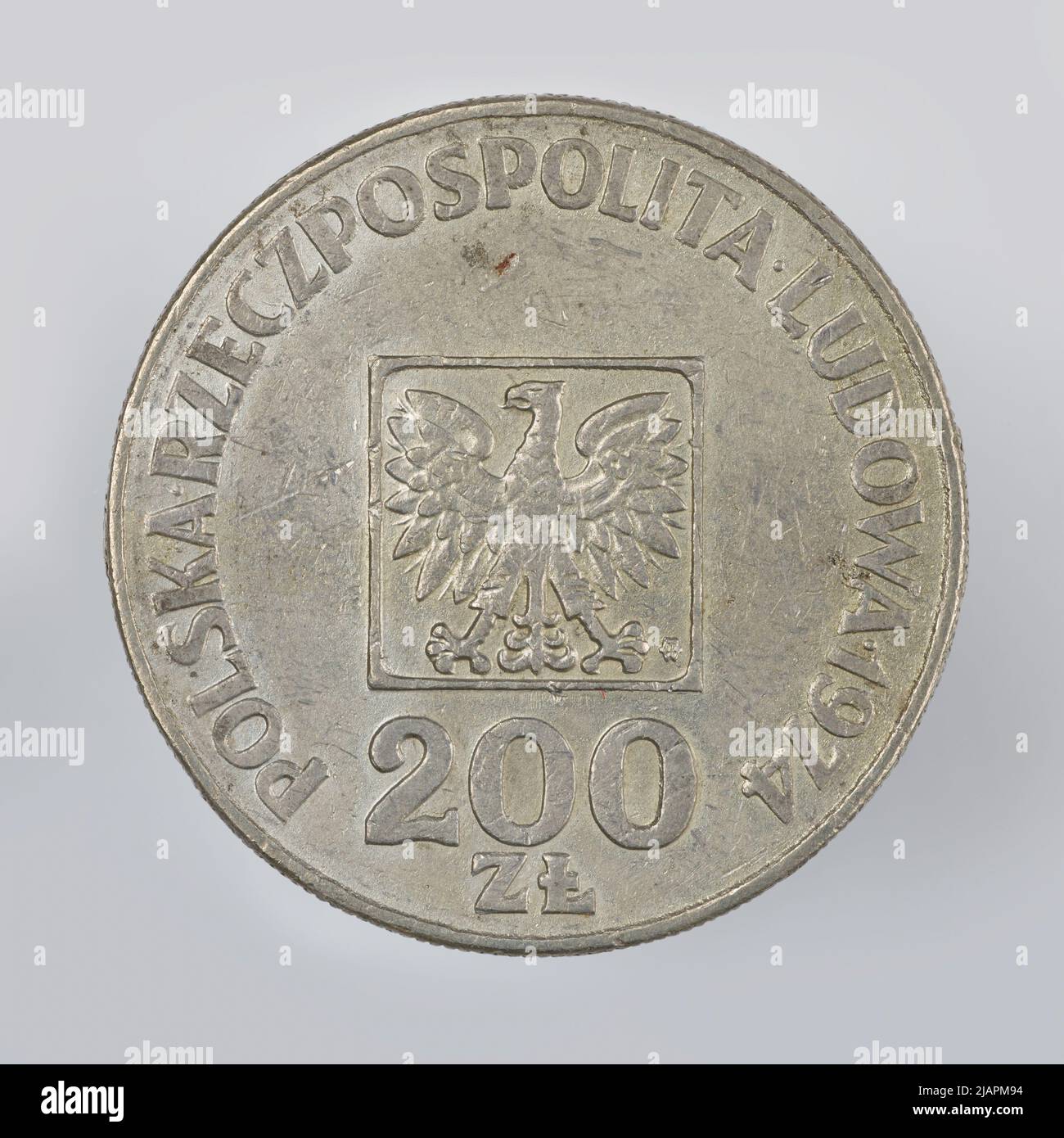 Fausse pièce, 200 zlotys, 1974, RepubIIc du peuple de Pologne Banque D'Images
