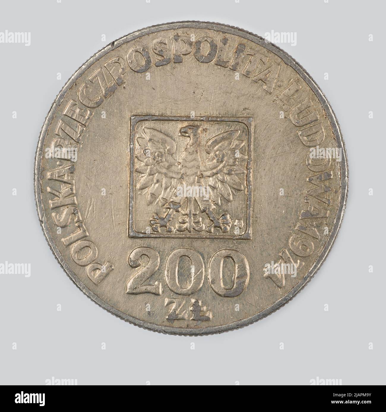 Fausse pièce, 200 zlotys, 1974, RepubIIc du peuple de Pologne Banque D'Images