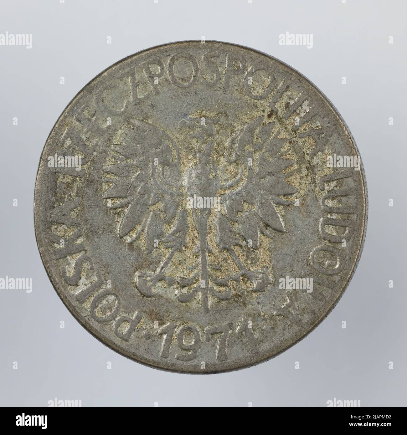 Fausse pièce, 10 zlotys, 1971, RepubIIc du peuple de Pologne Banque D'Images