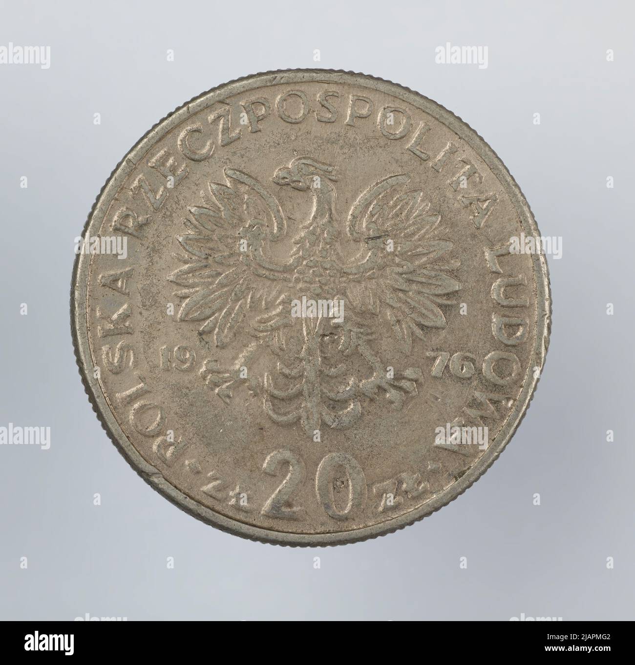 Fausse pièce, 20 zlotys, 1976, RepubIIc du peuple de Pologne Banque D'Images