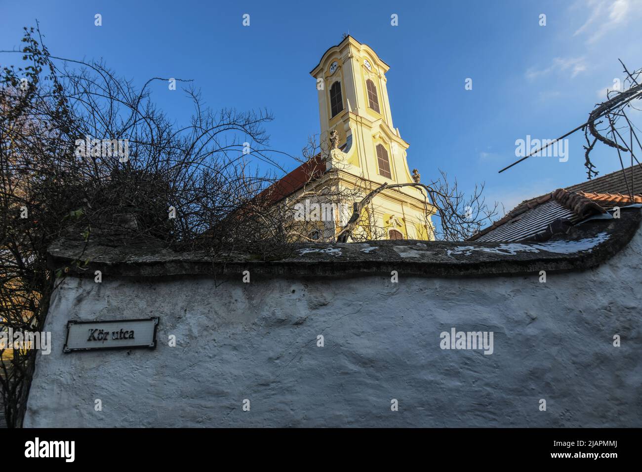 Vieille ville de Szentendre : rue Kor. Hongrie Banque D'Images