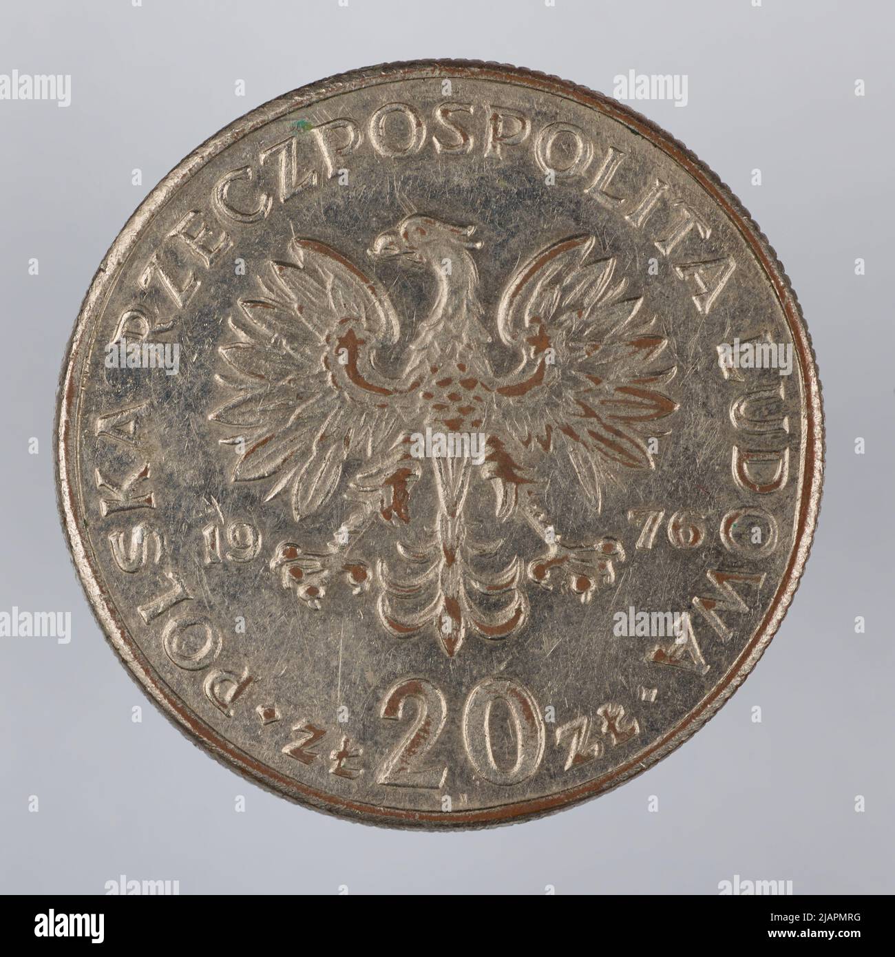 Fausse pièce, 20 zlotys, 1976, RepubIIc du peuple de Pologne Banque D'Images