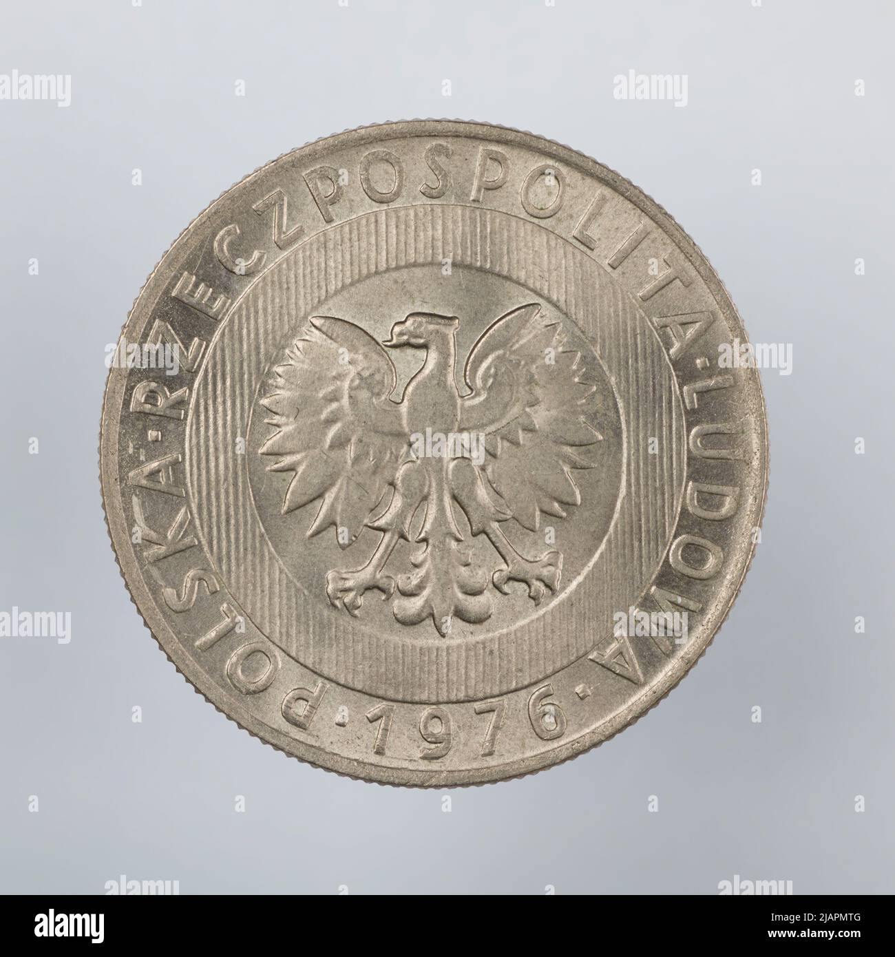 Fausse pièce, 20 zlotys, 1976, RepubIIc du peuple de Pologne Banque D'Images