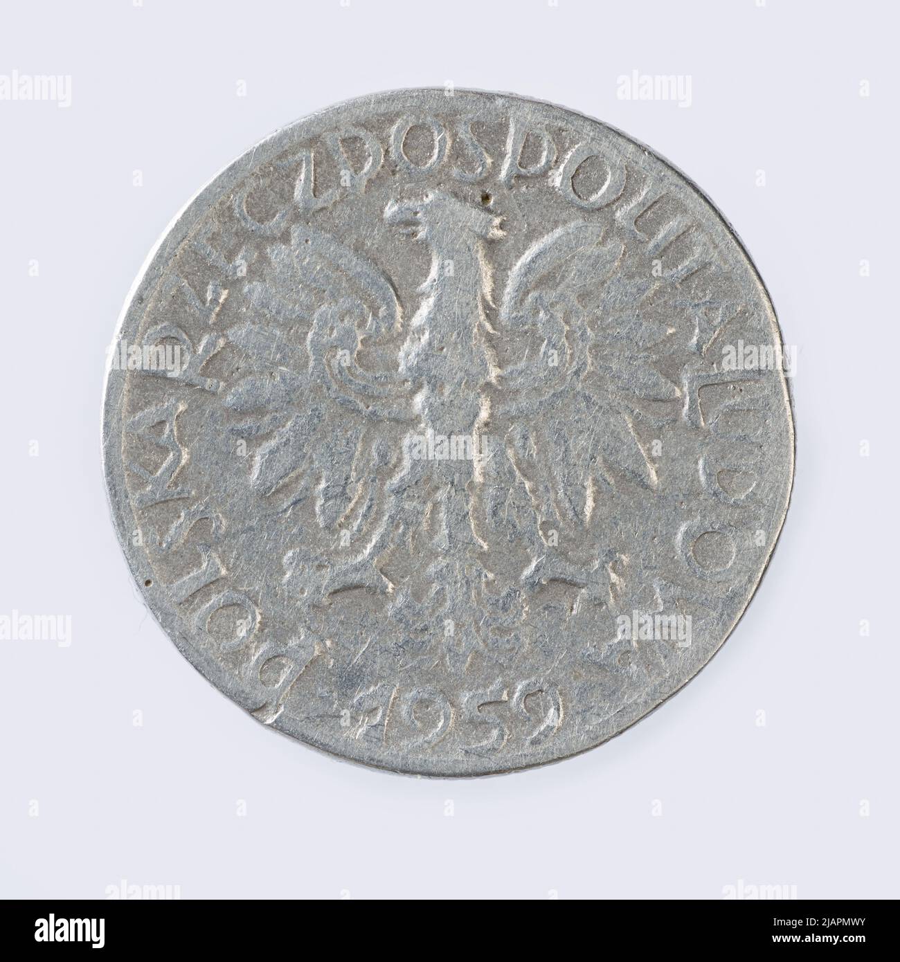 Fausse pièce, 5 zlotys, 1959, RepubIIc du peuple de Pologne Banque D'Images