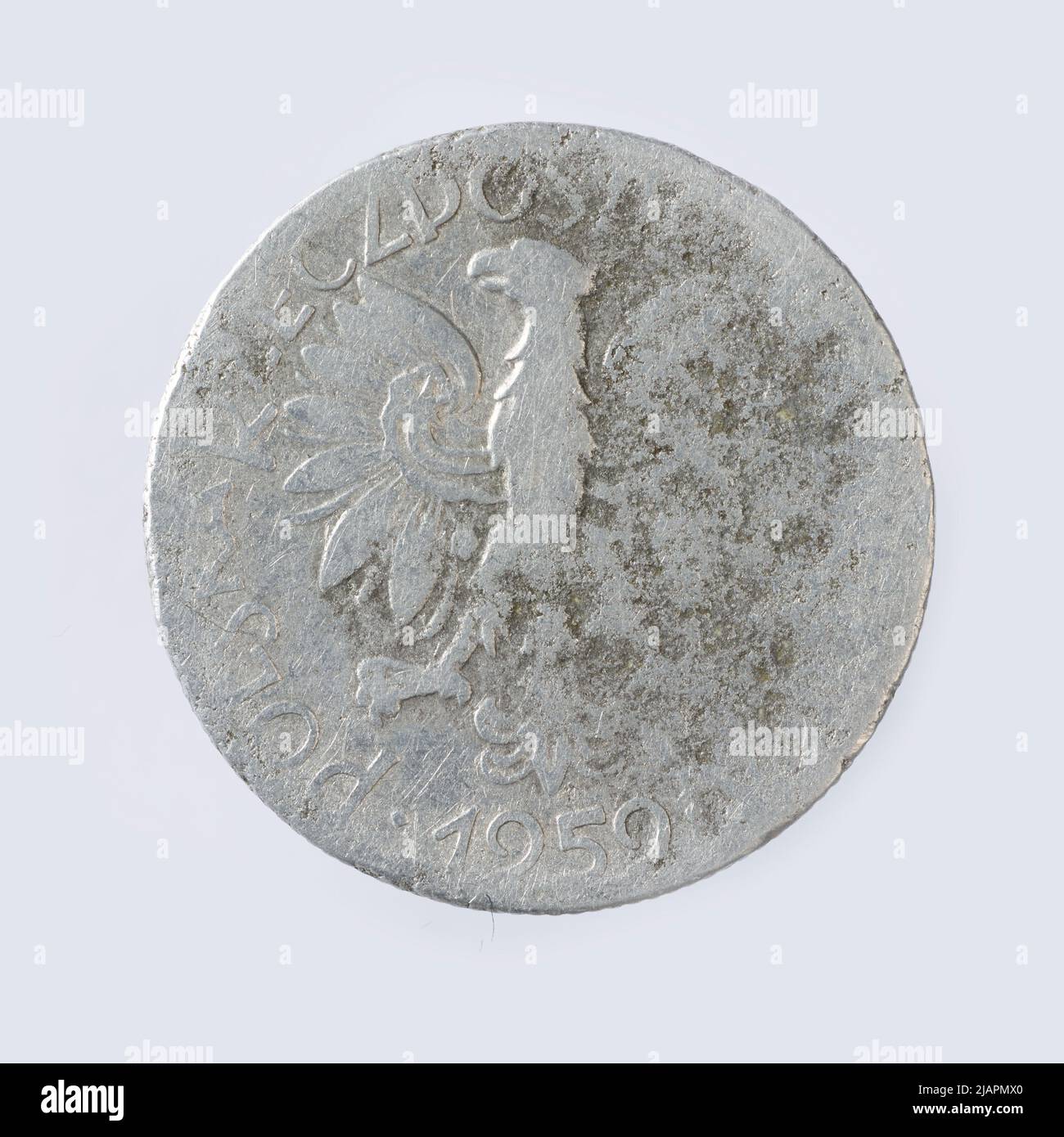 Fausse pièce, 5 zlotys, 1959, RepubIIc du peuple de Pologne Banque D'Images