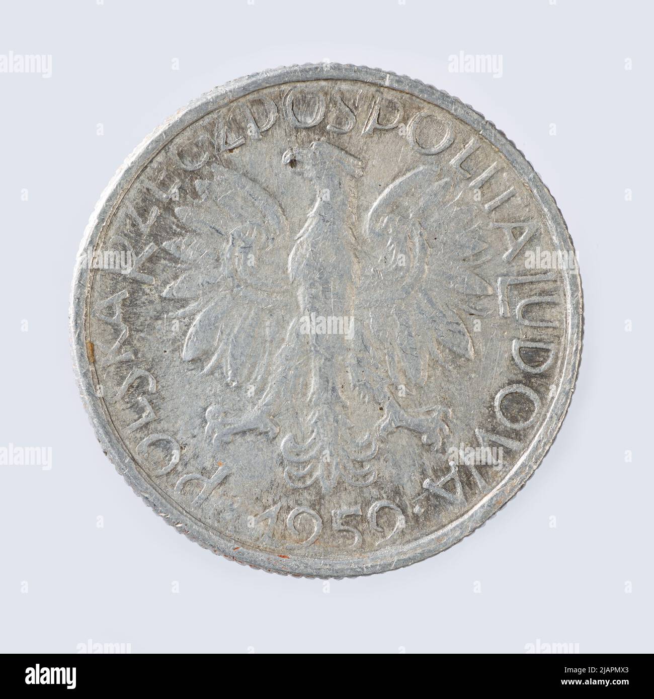 Fausse pièce, 5 zlotys, 1959, RepubIIc du peuple de Pologne Banque D'Images