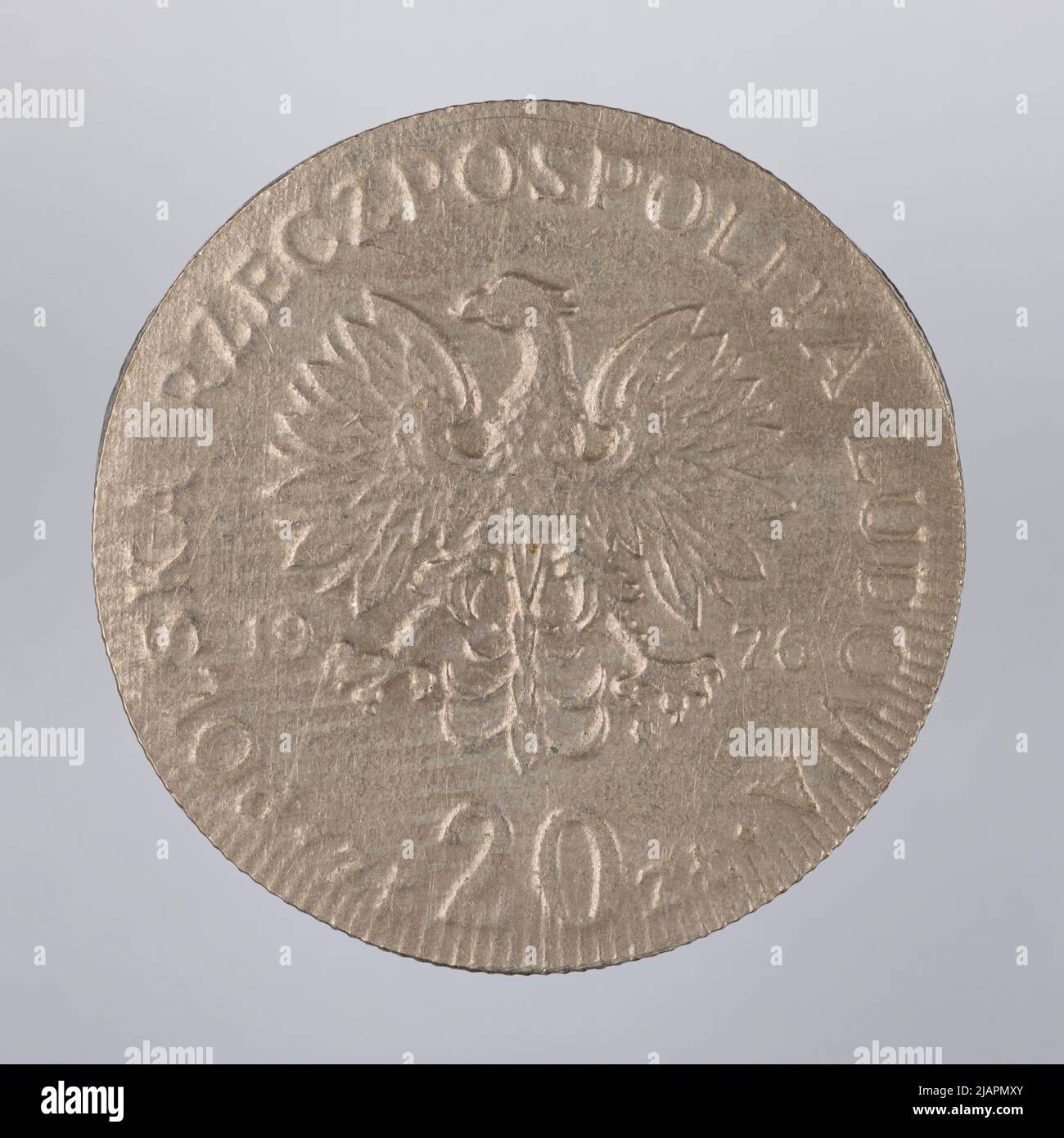 Fausse pièce, 20 zlotys, 1976, RepubIIc du peuple de Pologne Banque D'Images